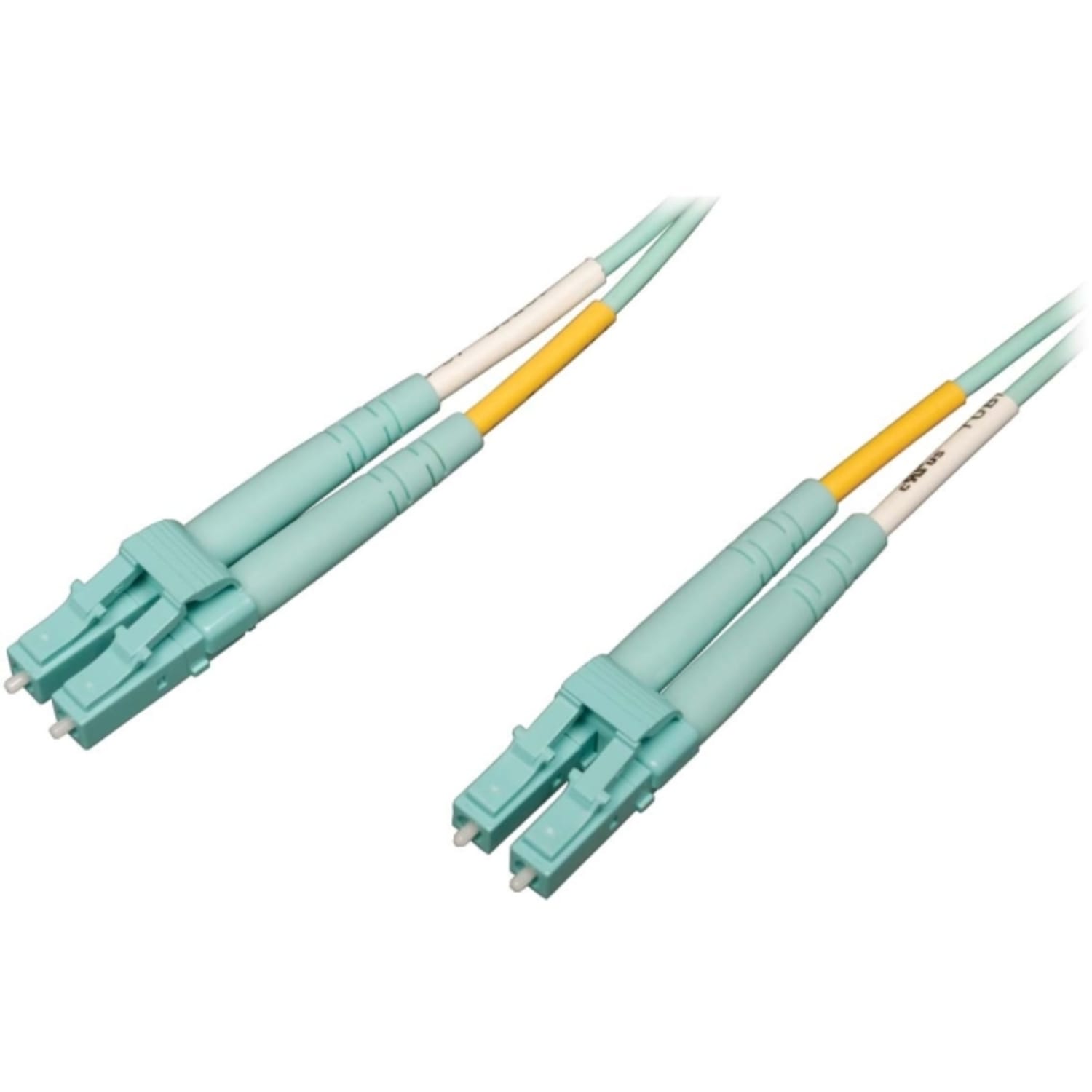 Eaton Tripp Lite Series 10Gb/40Gb/100Gb Duplex Multimode 50/125 OM4 LSZH Fiber Patch Cable (LC/LC), Aqua, 1M (3.3 ft.) - Patch cable - LC multi-mode (M) to LC multi-mode (M) - 1 m - fiber optic - duplex - 50 / 125 micron - OM4 - aqua - Image 3
