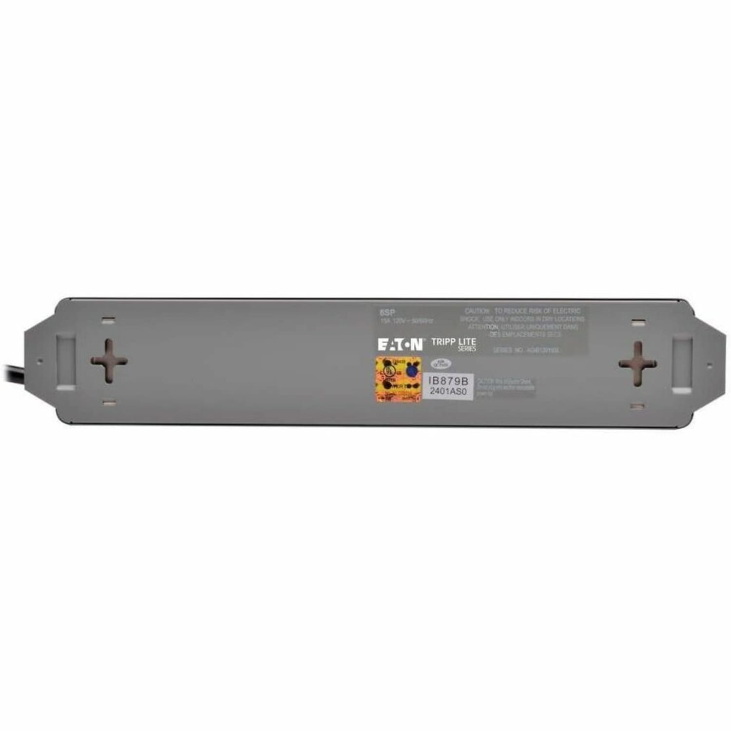 Eaton Tripp Lite Series Industrial Power Strip Metal, Lighted Power Switch, 6-Outlet, 6 ft. (1.8 m) Cord - 6SP - Image 3