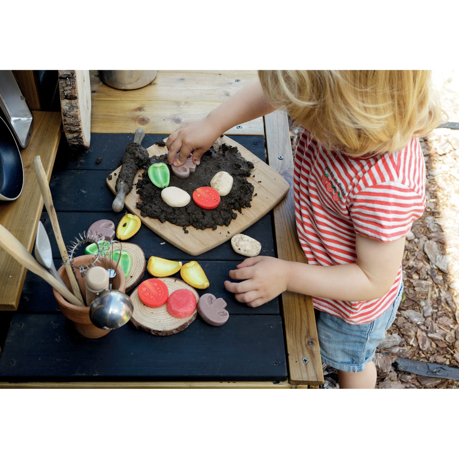 Yellow Door Sensory Play Stones, Pizza Toppings, Set Of 15 Stones - Image 6