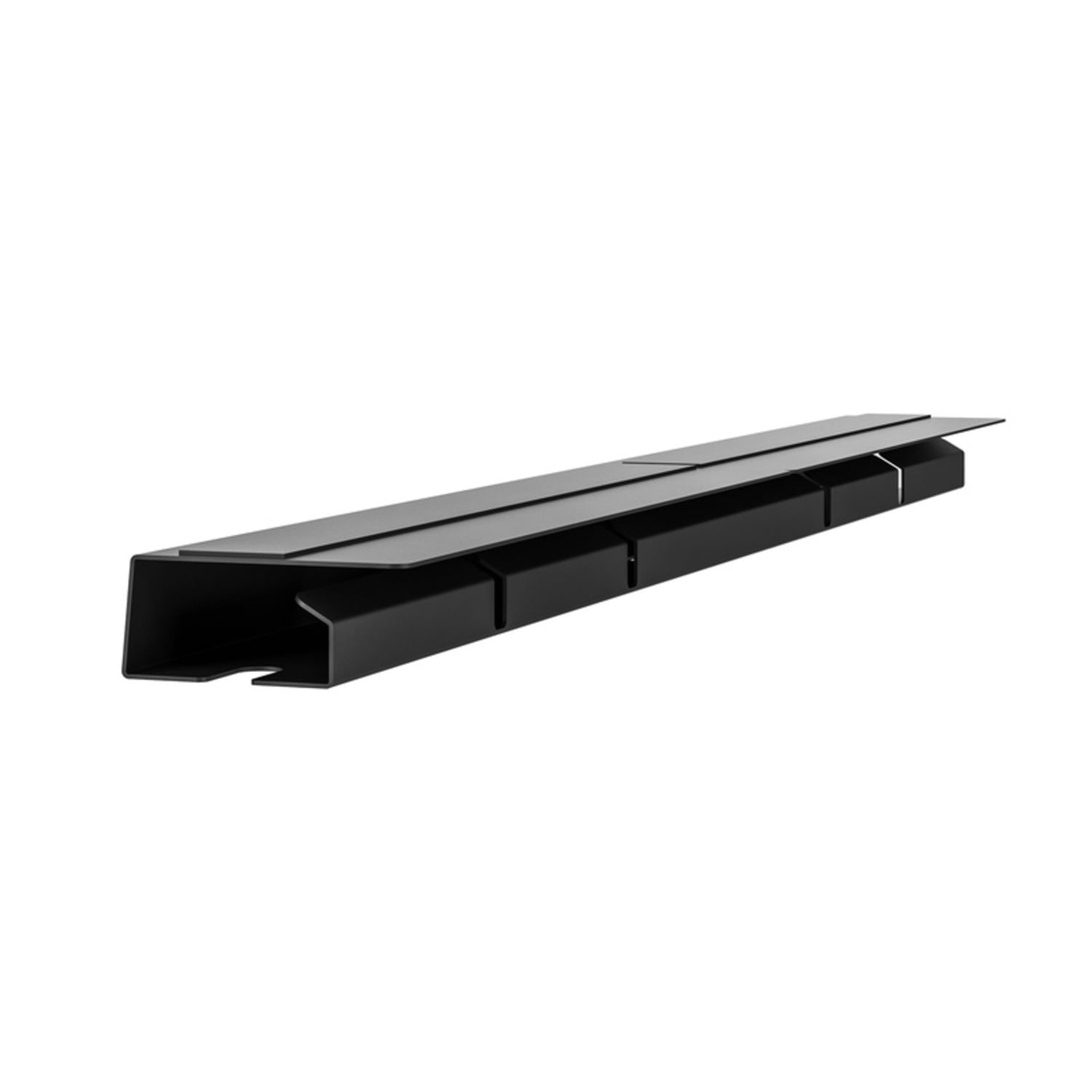 Fellowes Trough Deluxe Conceal Cable Management/Organizers, 18in x 19in, Black, Set Of 2 Organizers - Image 3