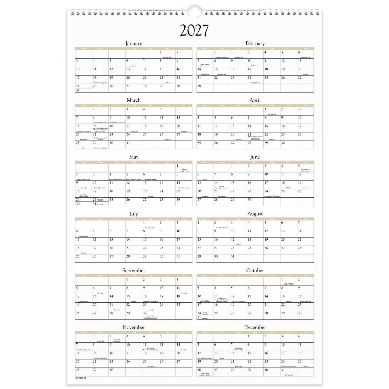 AT-A-GLANCE 2027 Scenic Monthly Wall Calendar, Large, 15 1/2in x 22 3/4in - Image 6