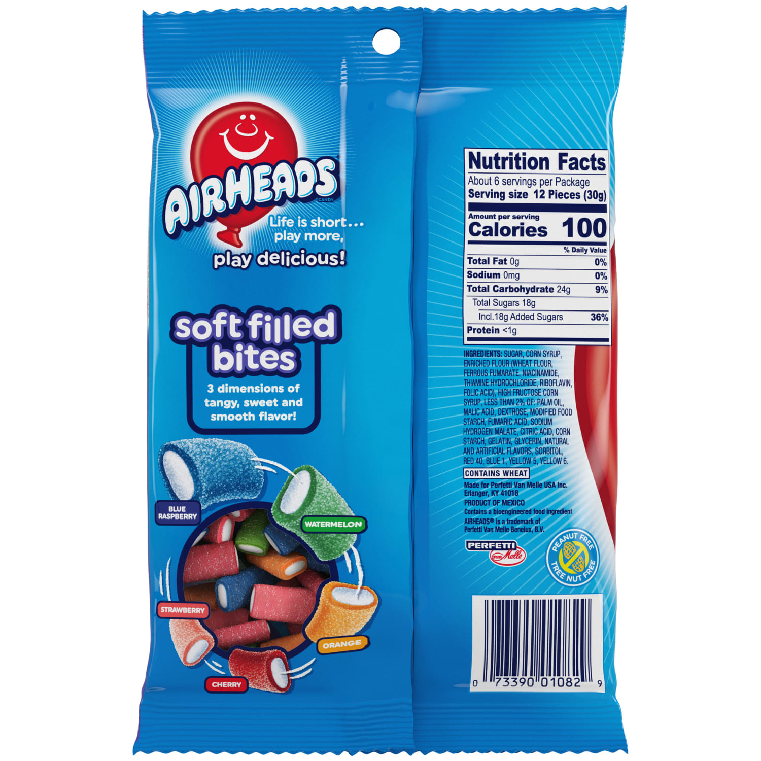 AirHeads Soft Filled Bites Peg Bags, 6 Oz, Pack Of 12 Bags - Image 3