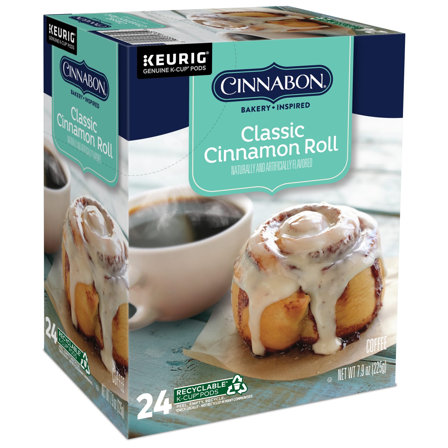 Cinnabon Classic Cinnamon Roll Keurig Single-Serve K-Cup Pods, Light Roast, 24 Pods Per Pack, Case Of 4 Packs - Image 5