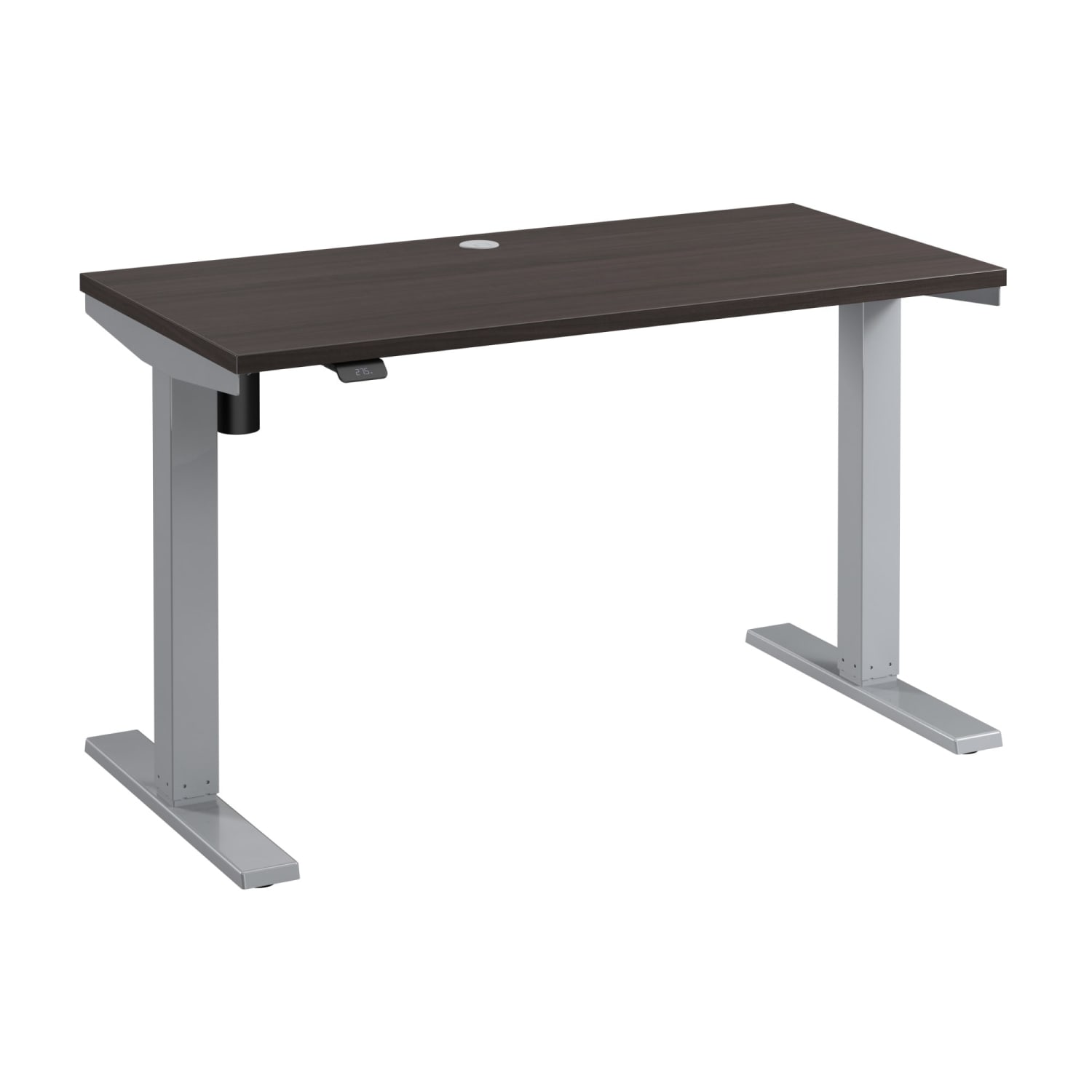 Move 40 Series by Bush Business Furniture Electric 48inW Height-Adjustable Standing Desk, 48in x 24in, Storm Gray/Cool Gray Metallic, Standard Delivery