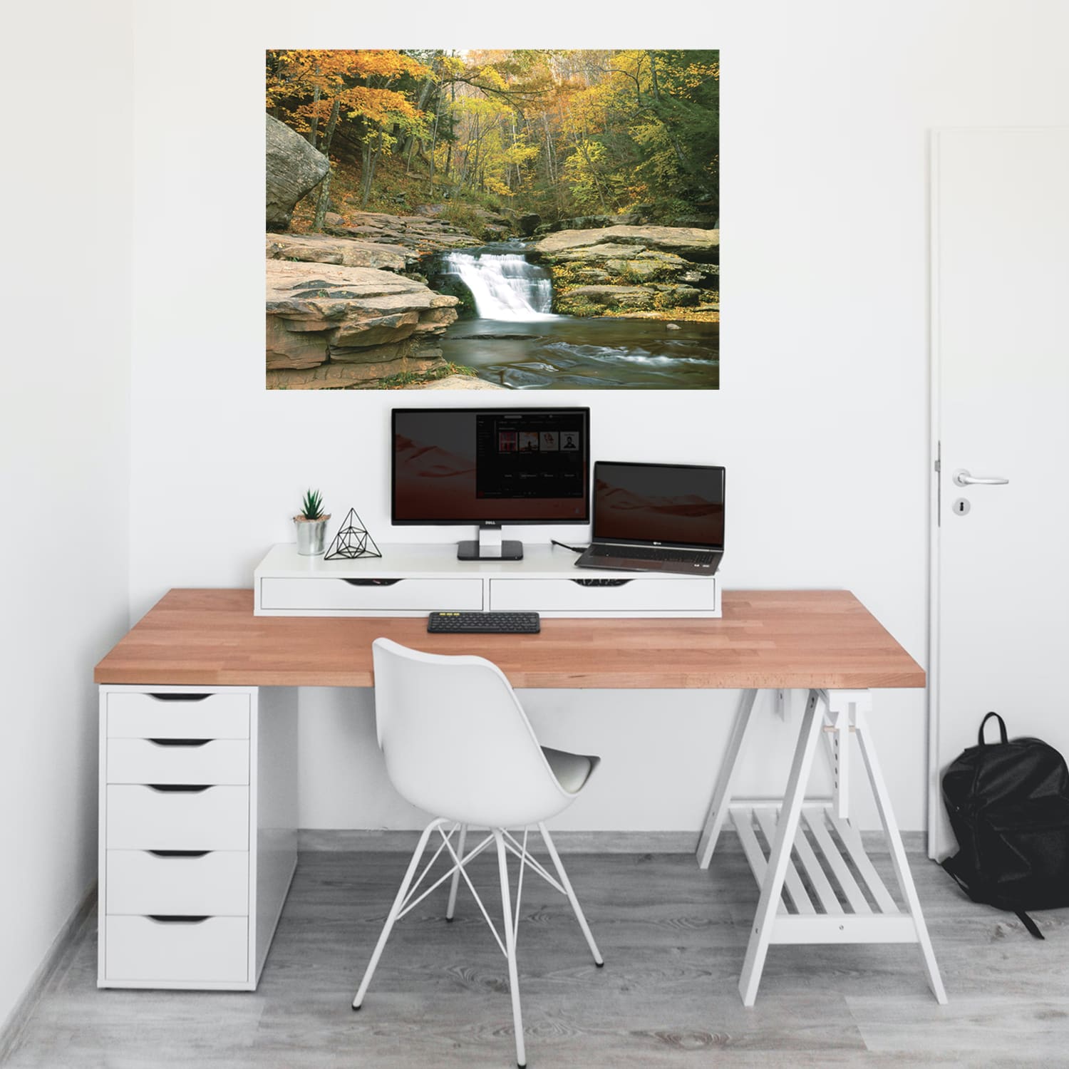 Biggies Landscape/Seascape Mural, 32in x 24in, Unframed, Stream - Image 4