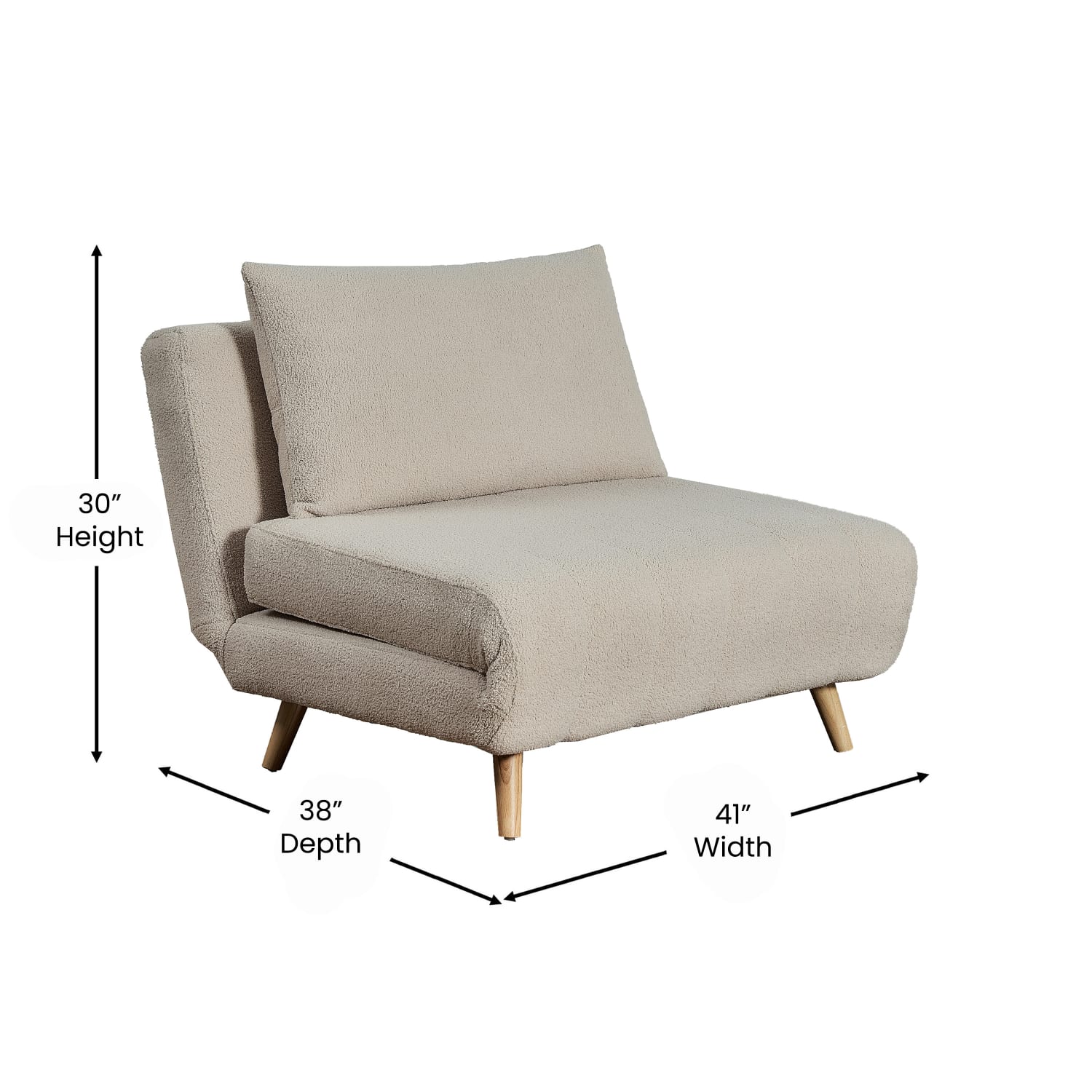Flash Furniture Shaw Convertible TriFold Fabric Sleeper Guest Chair Cream PopularChairscom Flash Furniture Shaw Convertible Tri Fold Fabric Sleeper Guest Chair Cream PopularChairscom