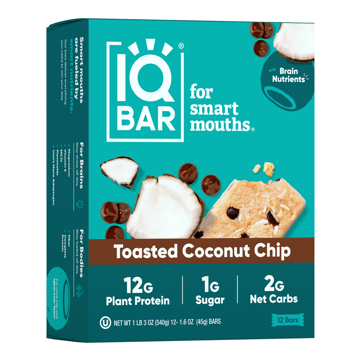 IQ BAR Toasted Coconut Bars  24 1.6 oz - Image 4