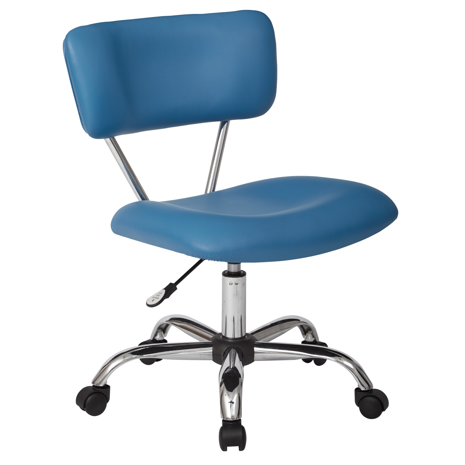 Office Star Avenue Six Vista Bonded Leather Task Chair BlueSilver PopularChairscom Office Star Avenue Six Vista Bonded Leather Task Chair BlueSilver PopularChairscom