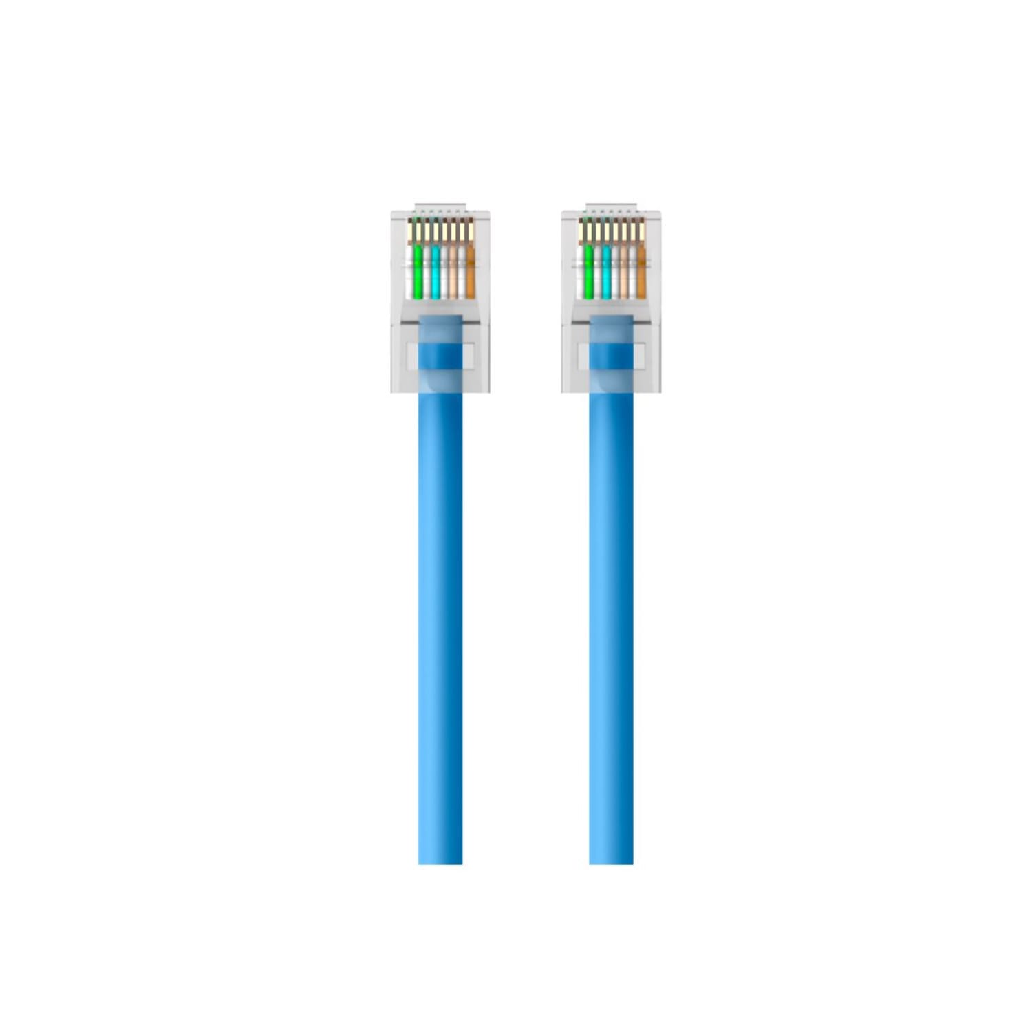 Belkin High Performance - Patch cable - RJ-45 (M) to RJ-45 (M) - 20 ft - UTP - CAT 6 - stranded - blue