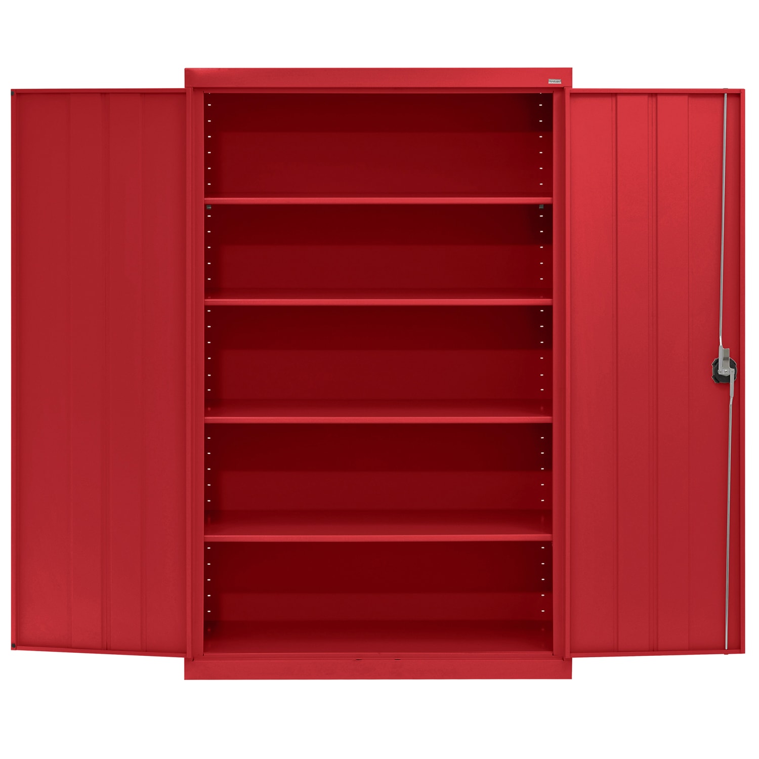 Sandusky Elite Series 46inW Heavy-Duty Assembled Storage Cabinet, Red - Image 4