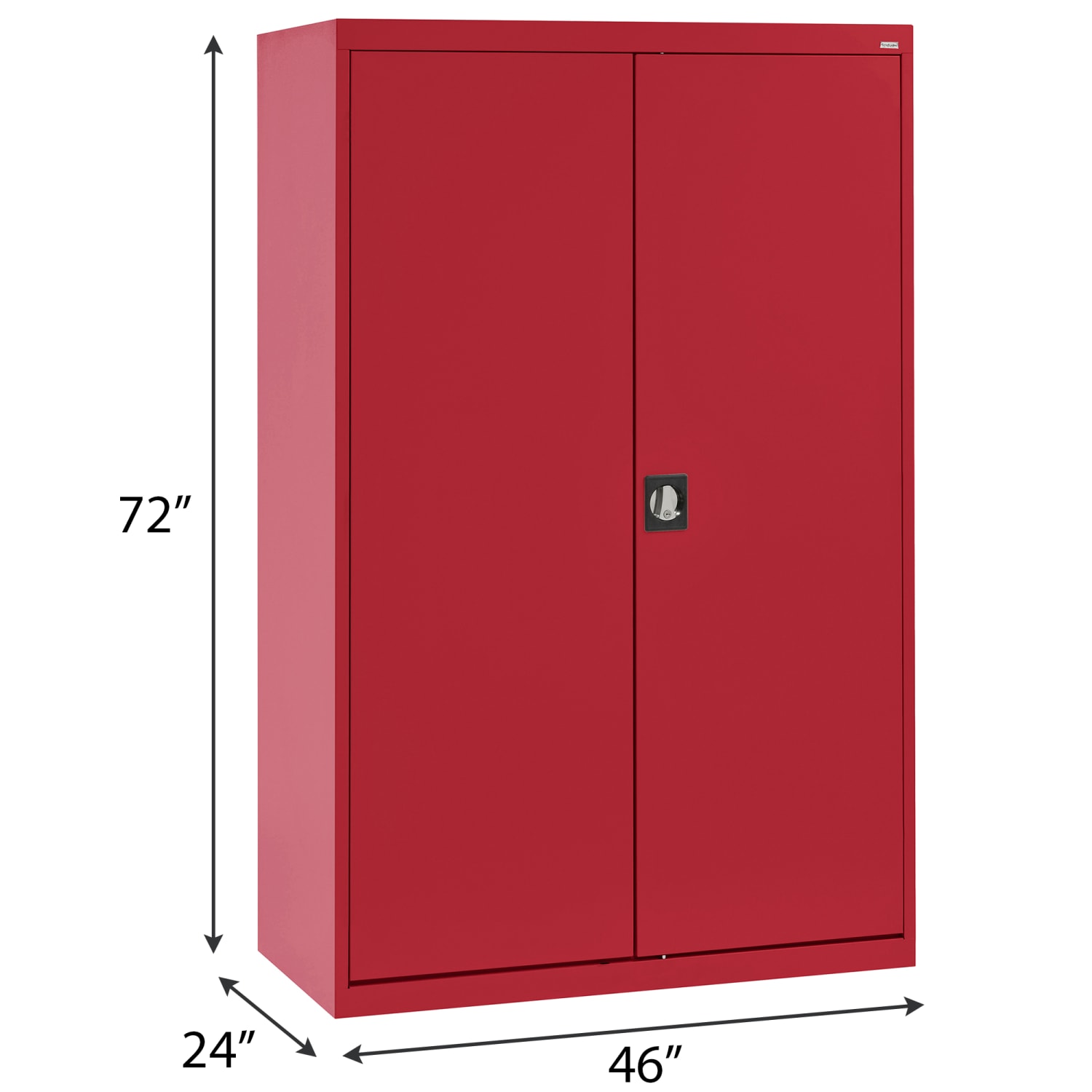 Sandusky Elite Series 46inW Heavy-Duty Assembled Storage Cabinet, Red - Image 6