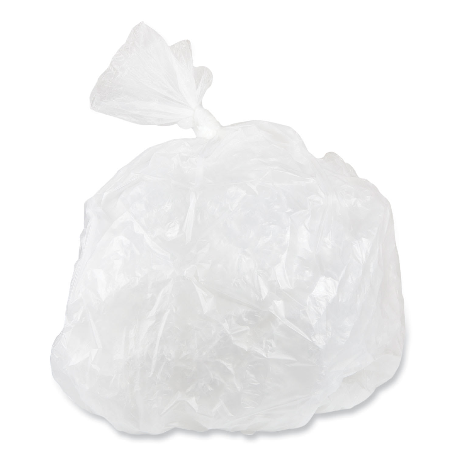 Inteplast Group High-Density Commercial Can Liners, 30 gal, 16 mic, 30in x 37in, Clear, Interleaved Roll, 25 Bags/Roll, 20 Rolls/Carton - Image 6