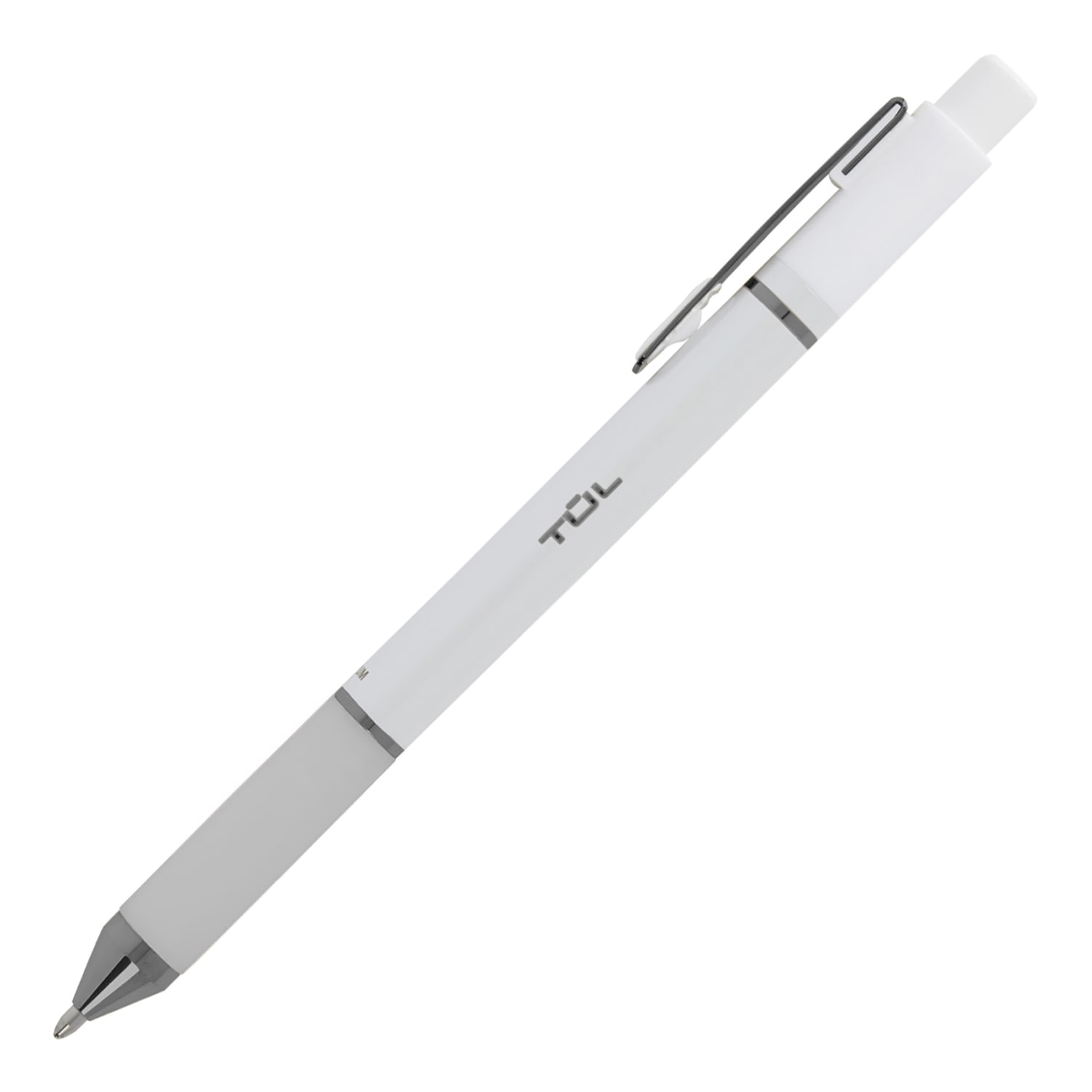 TUL BP Series Retractable Ballpoint Pens, Medium Point, 1.0 mm, Pearl White Barrel, Black Ink, Pack Of 12 Pens - Image 6
