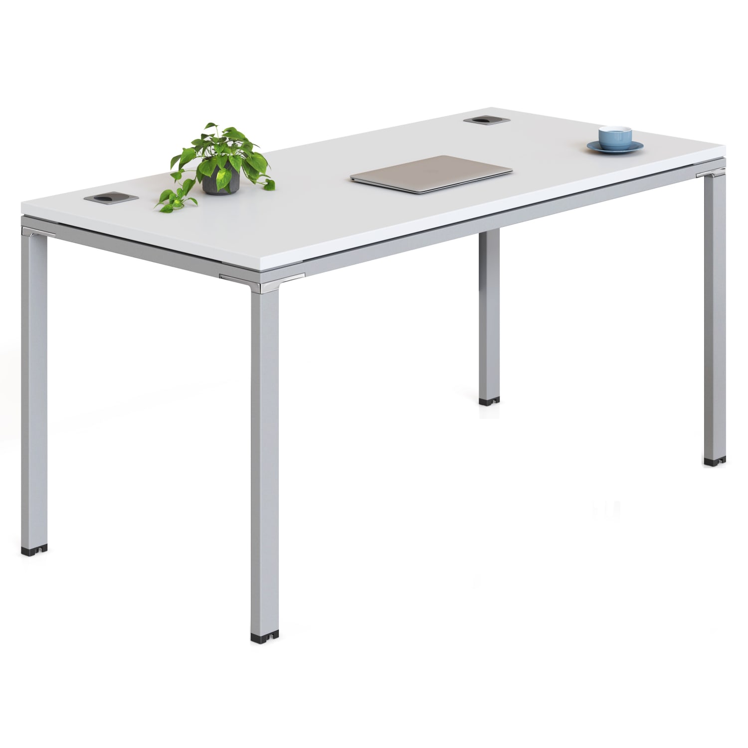 Boss Office Products Simple System Workstation, 66in x 30in, White - Image 3