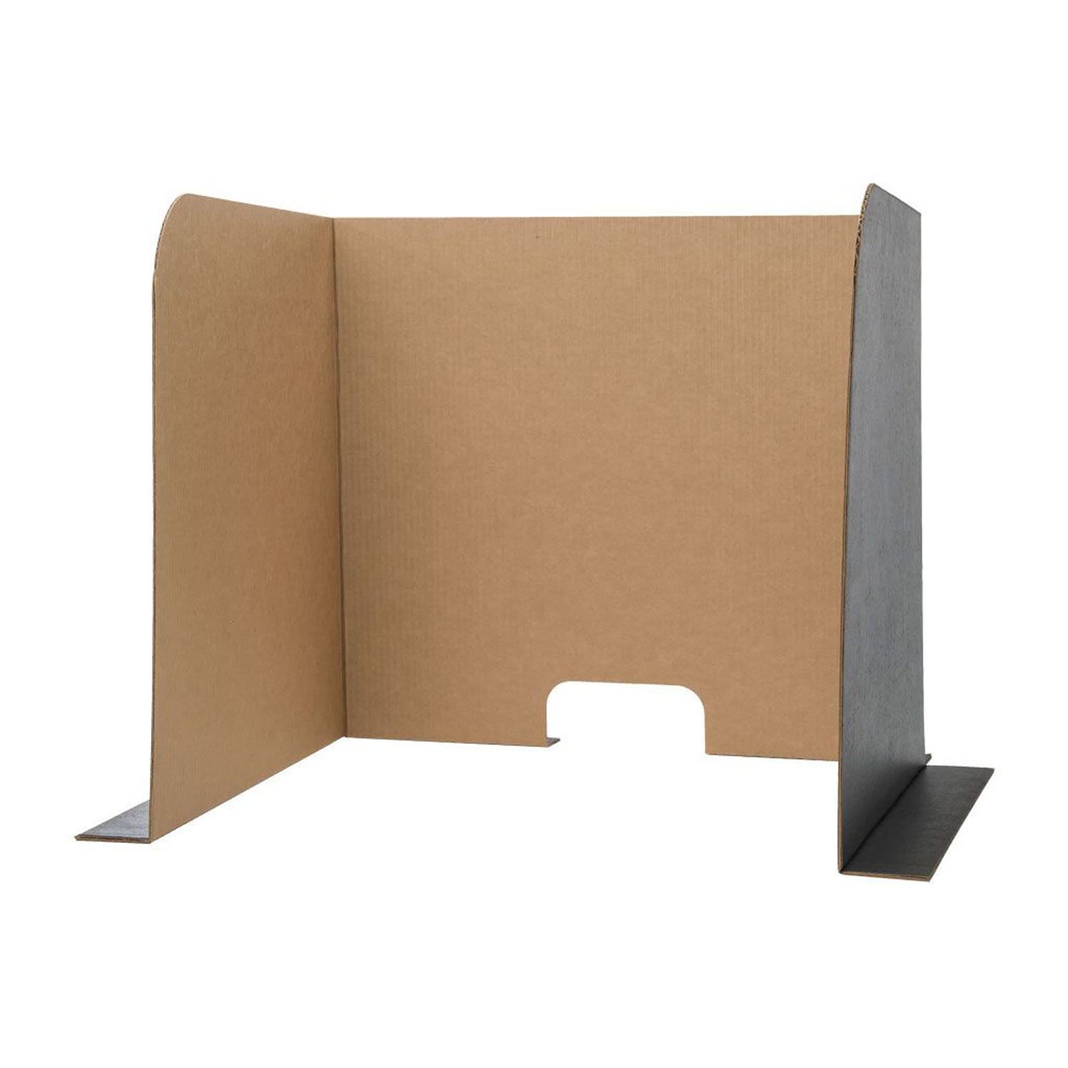 Flipside Products Computer Lab Privacy Screens, Corrugated Cardboard, 70in x 23in, Black, Pack Of 3 Screens - Image 3