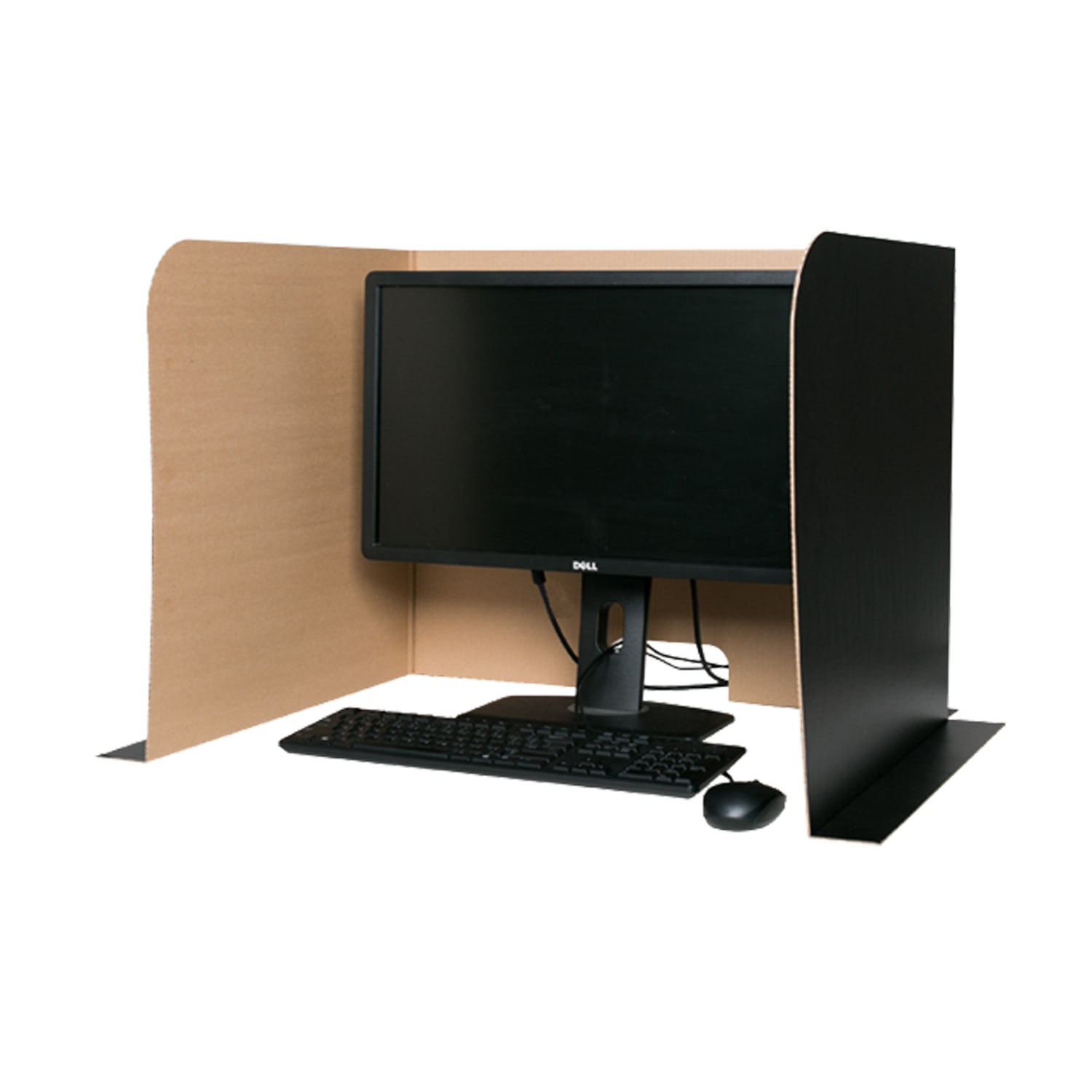 Flipside Products Computer Lab Privacy Screens, Corrugated Cardboard, 70in x 23in, Black, Pack Of 3 Screens - Image 4