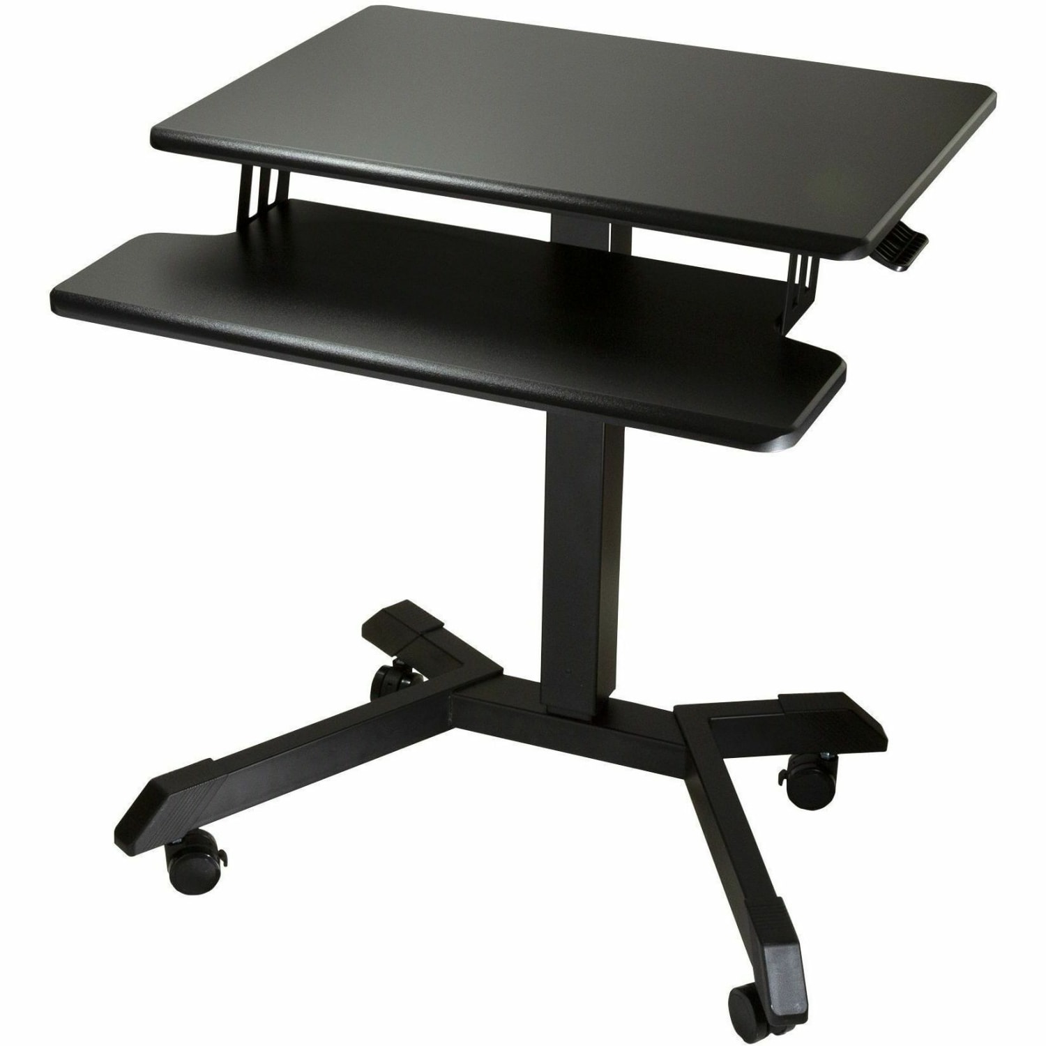 Victor DC550 26inW Mobile Adjustable Standing Desk With Keyboard Tray - Image 6