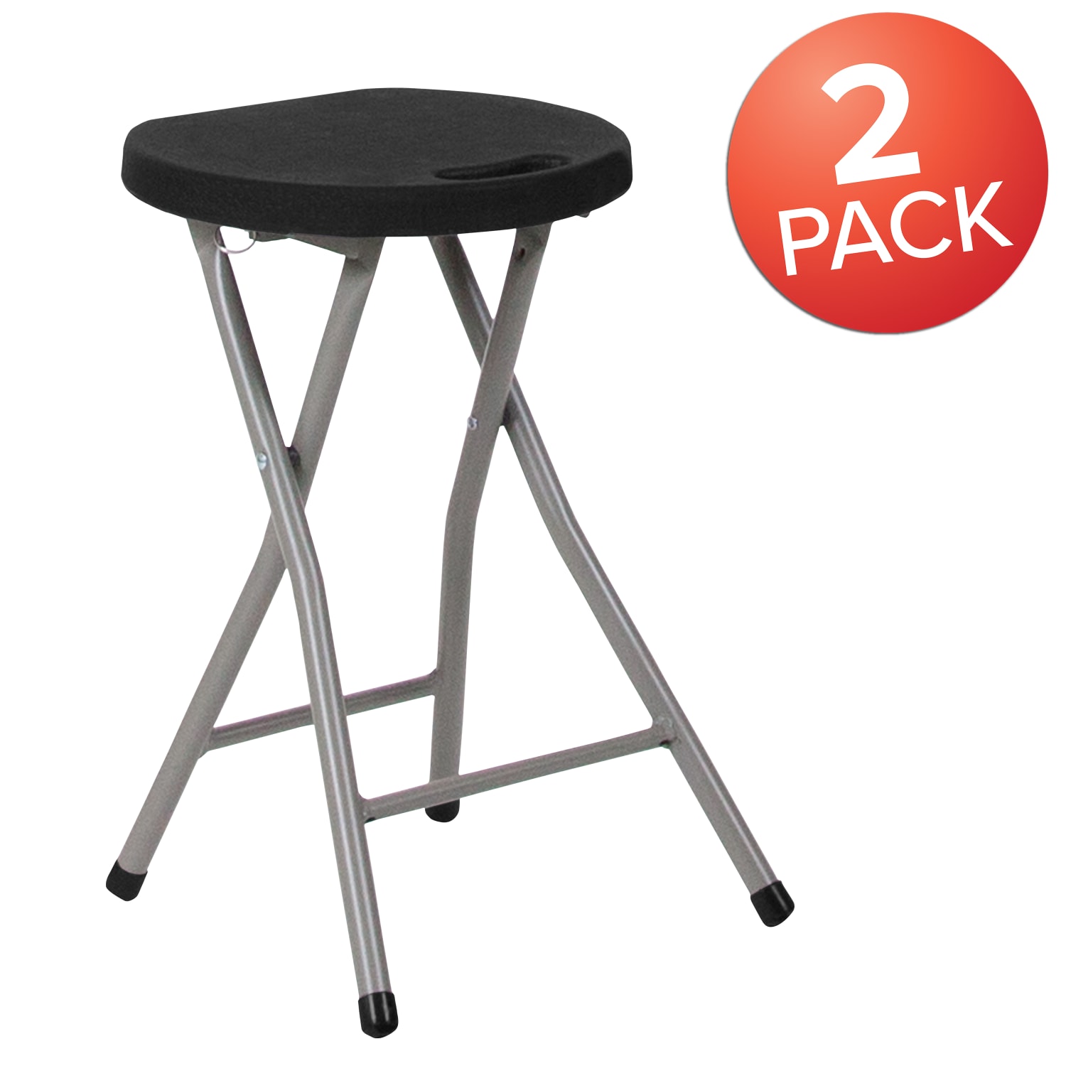 Flash Furniture Foldable Stools With Plastic Seat BlackGray Set Of 2 Stools PopularChairscom Flash Furniture Foldable Stools With Plastic Seat BlackGray Set Of 2 Stools PopularChairscom