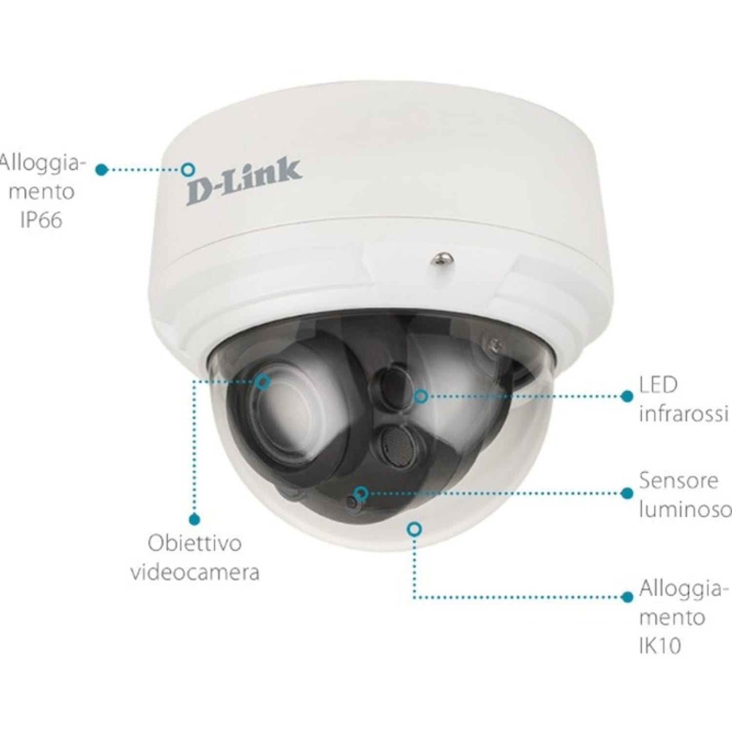 D-Link Vigilance DCS-4618EK 8 Megapixel HD Network Camera - Dome - 98.43 ft - H.265, H.264, MJPEG - 3840 x 2160 - 3.30 mm Varifocal Lens - 3.6x Optical - 20 fps - CMOS - Vandal Resistant - Image 5