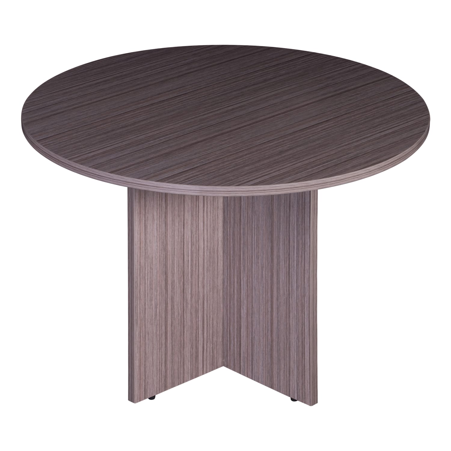 Boss 5-Piece Conference Table And Chair Set, Driftwood/Black - Image 3