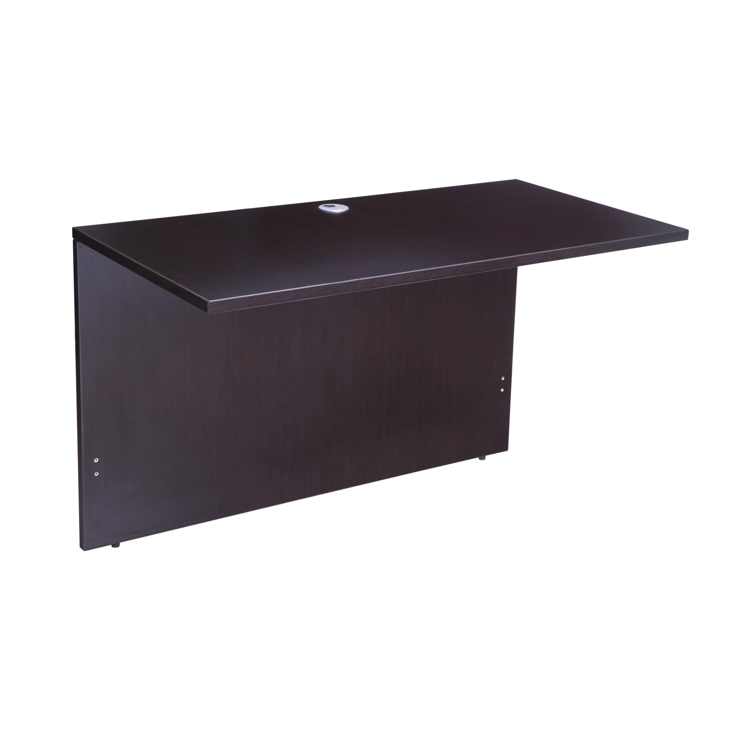 Boss Office Products 66inW Executive U-Shaped Desk With 2-Drawer Lateral File And 4-Door Hutch, Mocha - Image 4