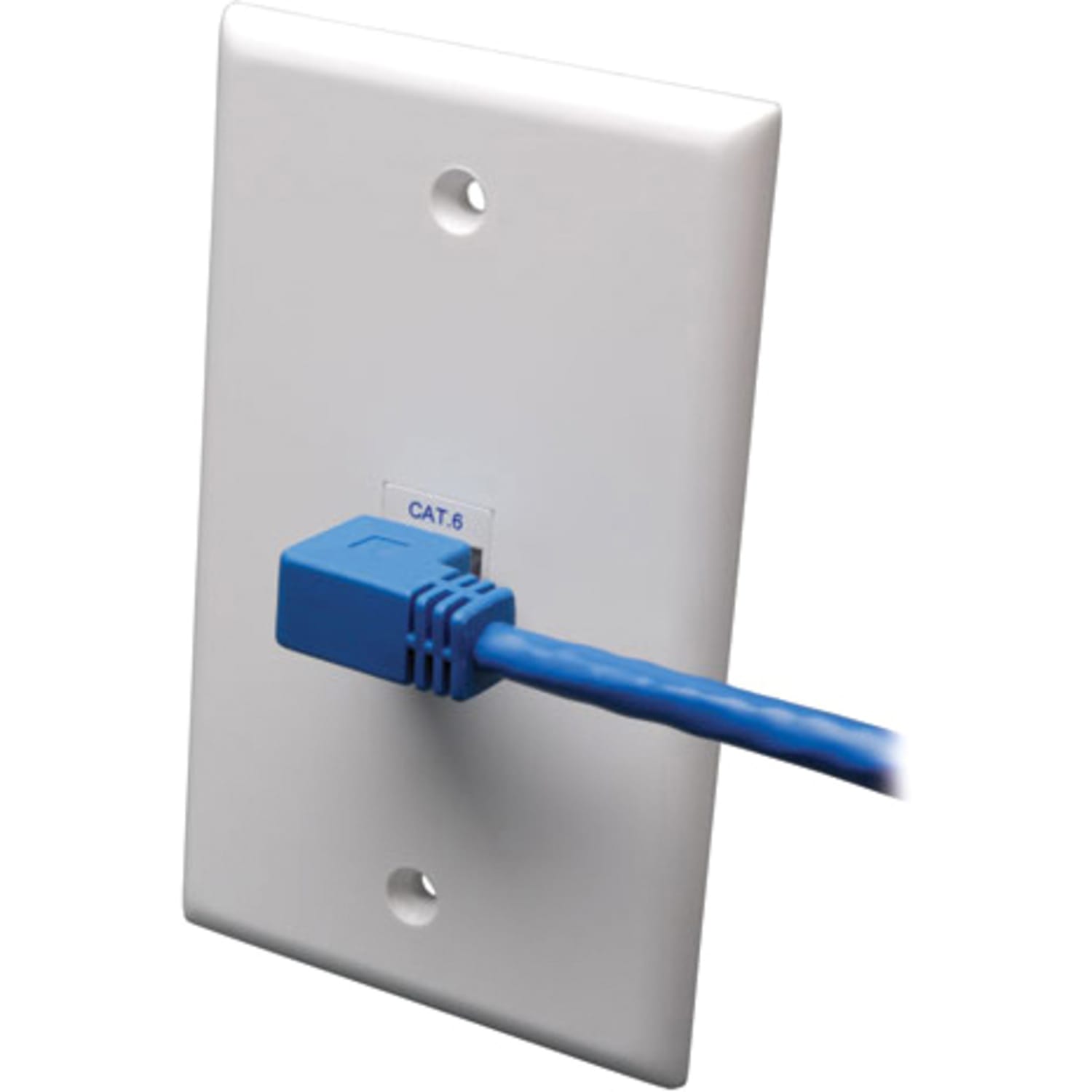 Eaton Tripp Lite Series Right-Angle Cat6 Gigabit Molded UTP Ethernet Cable (RJ45 Right-Angle M to RJ45 M), Blue, 5 ft. (1.52 m) - N204005BLRA - Image 3