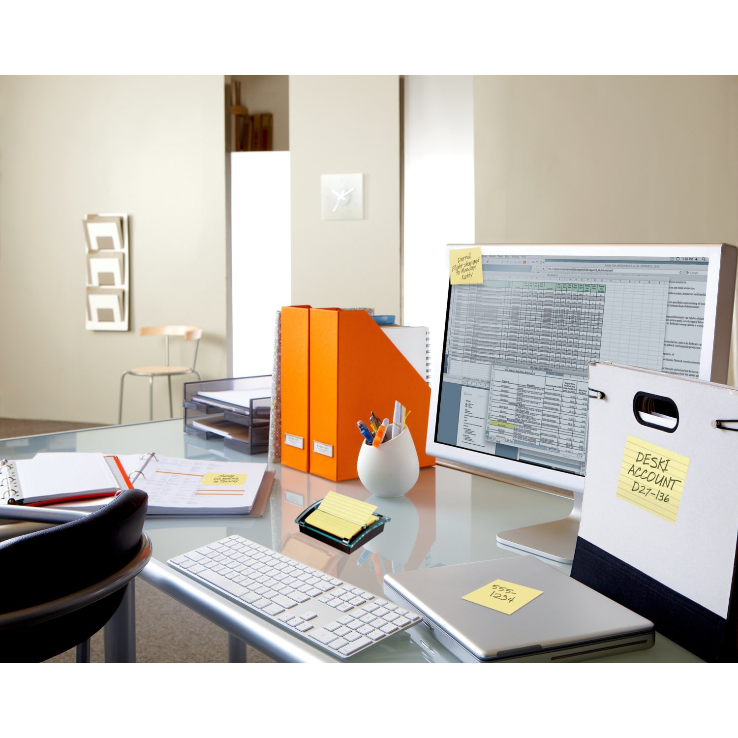 Post-it Super Sticky Pop Up Notes, 4in x 4in, 1 Dispenser, 3 Pads, 90 Sheets/Pad, Clean Removal, Black - Image 3