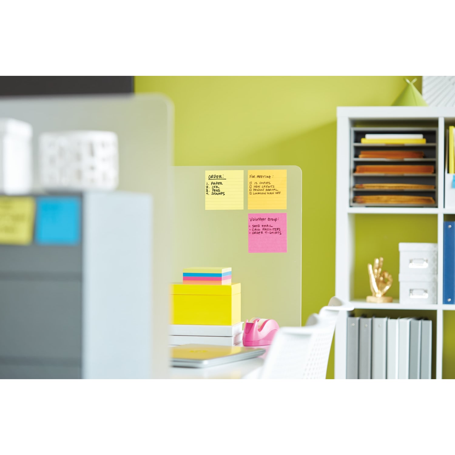 Post-it Super Sticky Pop Up Notes, 4in x 4in, 1 Dispenser, 3 Pads, 90 Sheets/Pad, Clean Removal, Black - Image 4