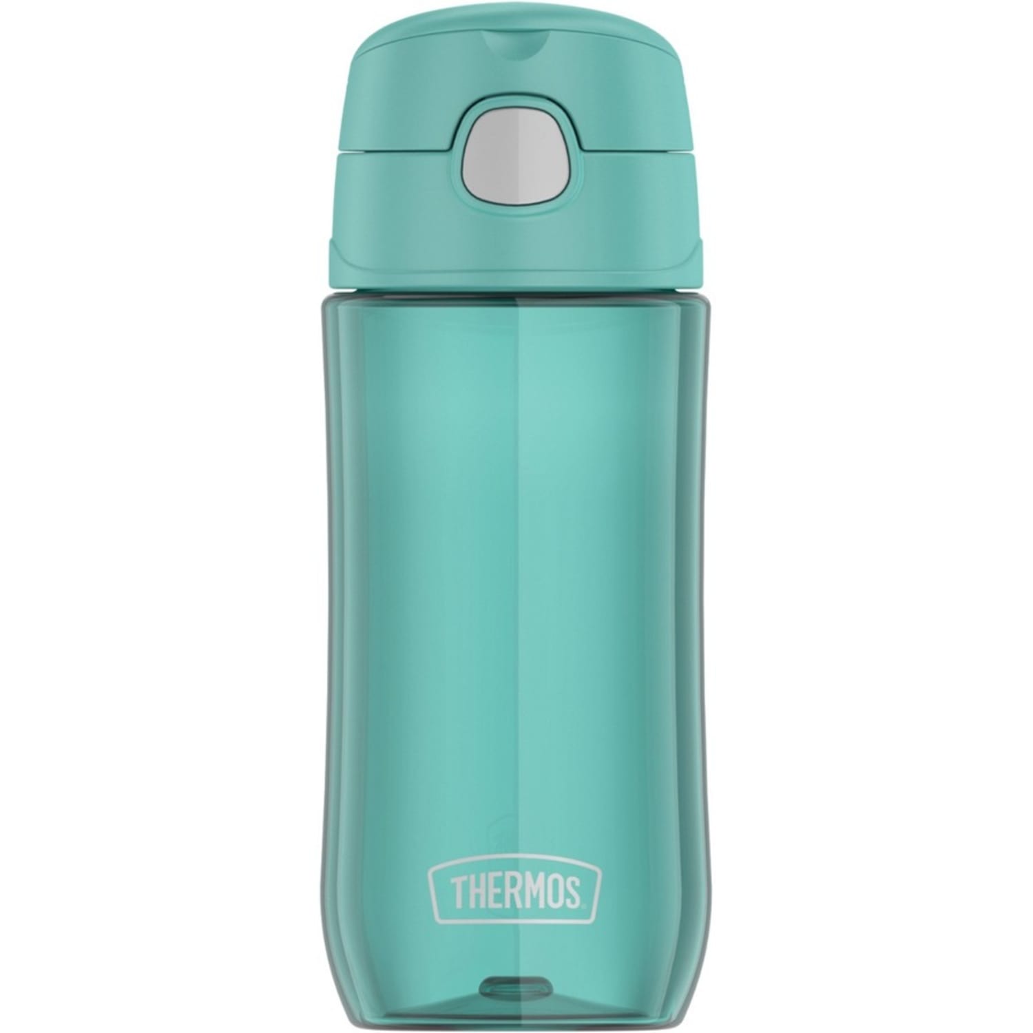 Thermos 16-Ounce FUNtainer Vacuum-Insulated Stainless Steel Bottle with Spout Lid (Aqua) - 16 fl oz - Blue, Aqua - Stainless Steel - Image 5
