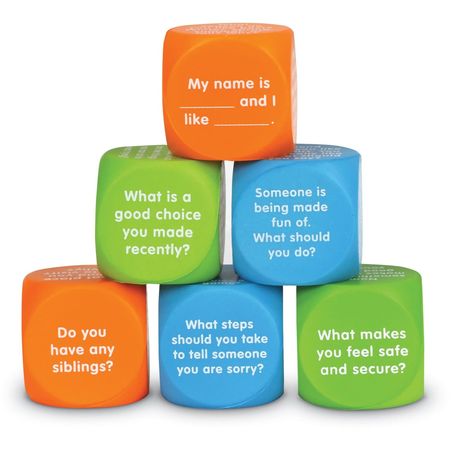 Learning Resources Lets Talk! Cubes, Multicolor, Kindergarten To 5th Grade, Set Of 6 Cubes - Image 6