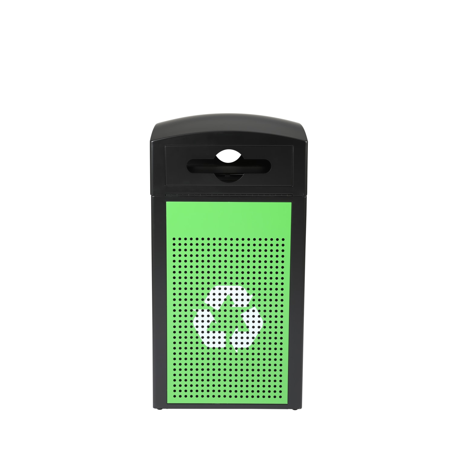 Alpine Industries Steel, Indoor/Outdoor Trash Can, 40 Gallons, Green, 3/Pack (471-40-GSCMS-MK) - Image 3