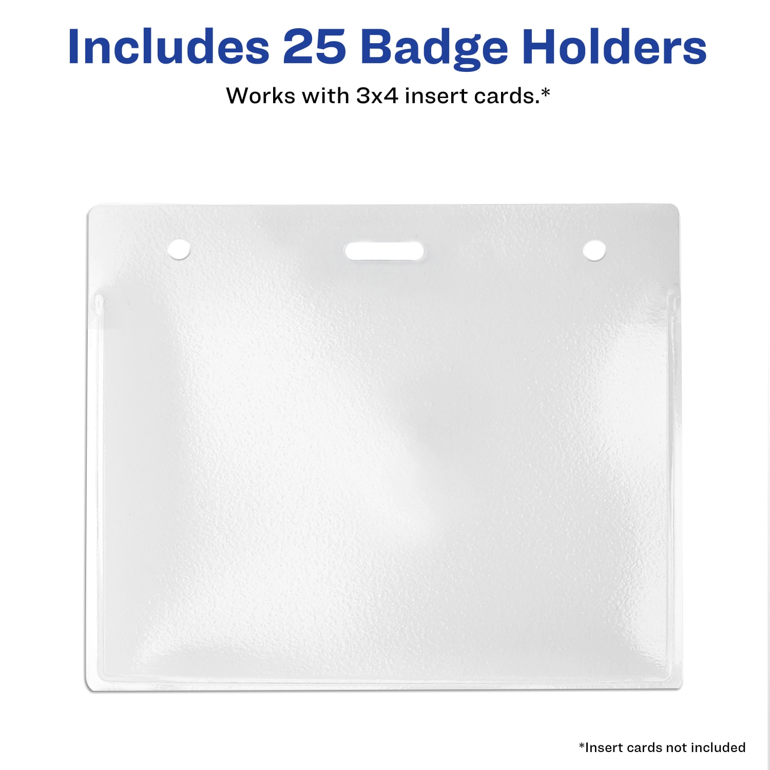 Avery Secure Top Badge Holders, Horizontal Prepunched, 3in x 4in Badge, Clear, Box Of 25 - Image 4