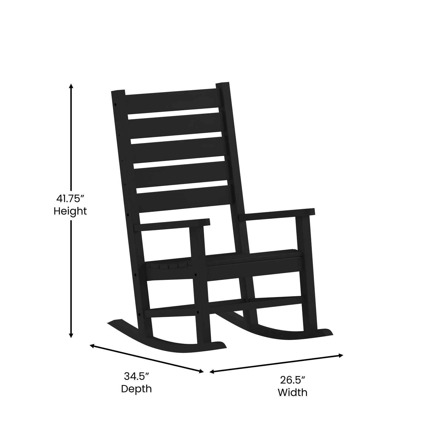 Flash Furniture Manchester AllWeather Rocking Chair Black PopularChairscom Flash Furniture Manchester All Weather Rocking Chair Black PopularChairscom