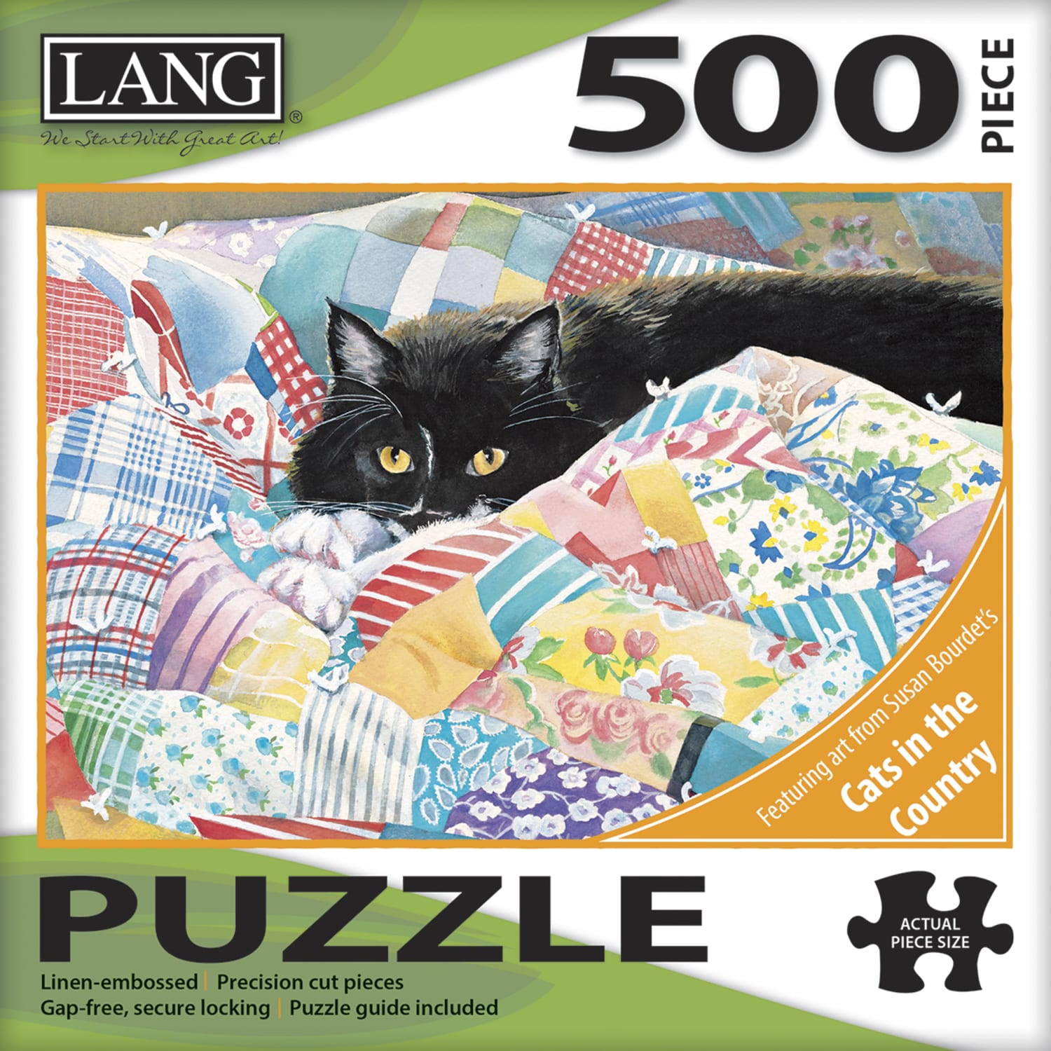 Lang 500-Piece Jigsaw Puzzle, Grandmas Quilt - Image 3