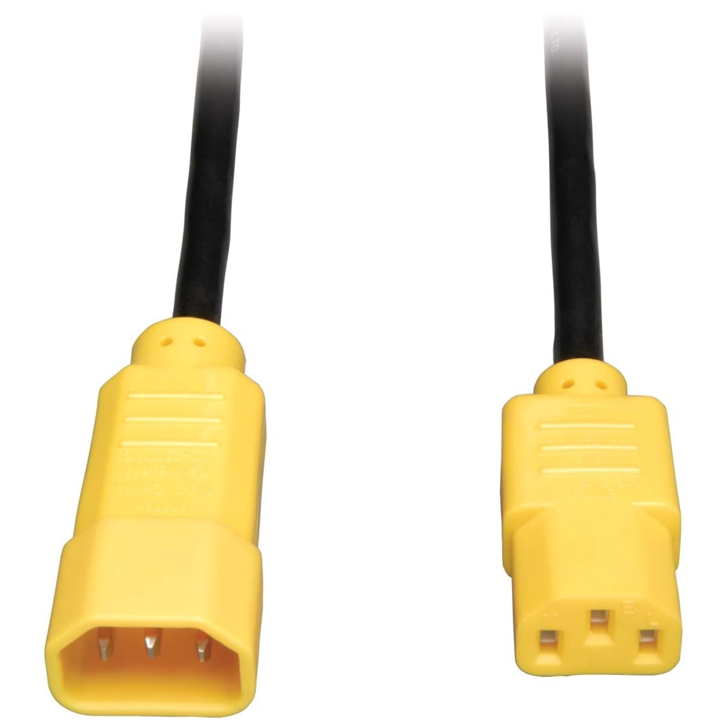 Tripp Lite 6ft Power Cord Extension Cable C14 to C13 Heavy Duty Yellow 15A 14AWG 6ft, P005006YW - Image 6