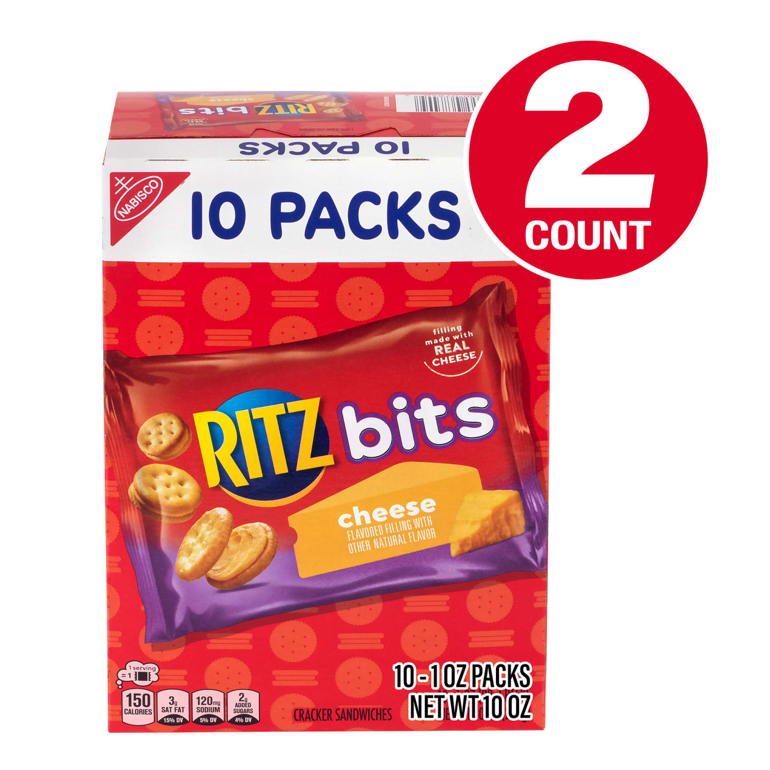 Ritz Bitz Cheese Sandwich Crackers, 1 Oz, Total Qty 20 - Image 3