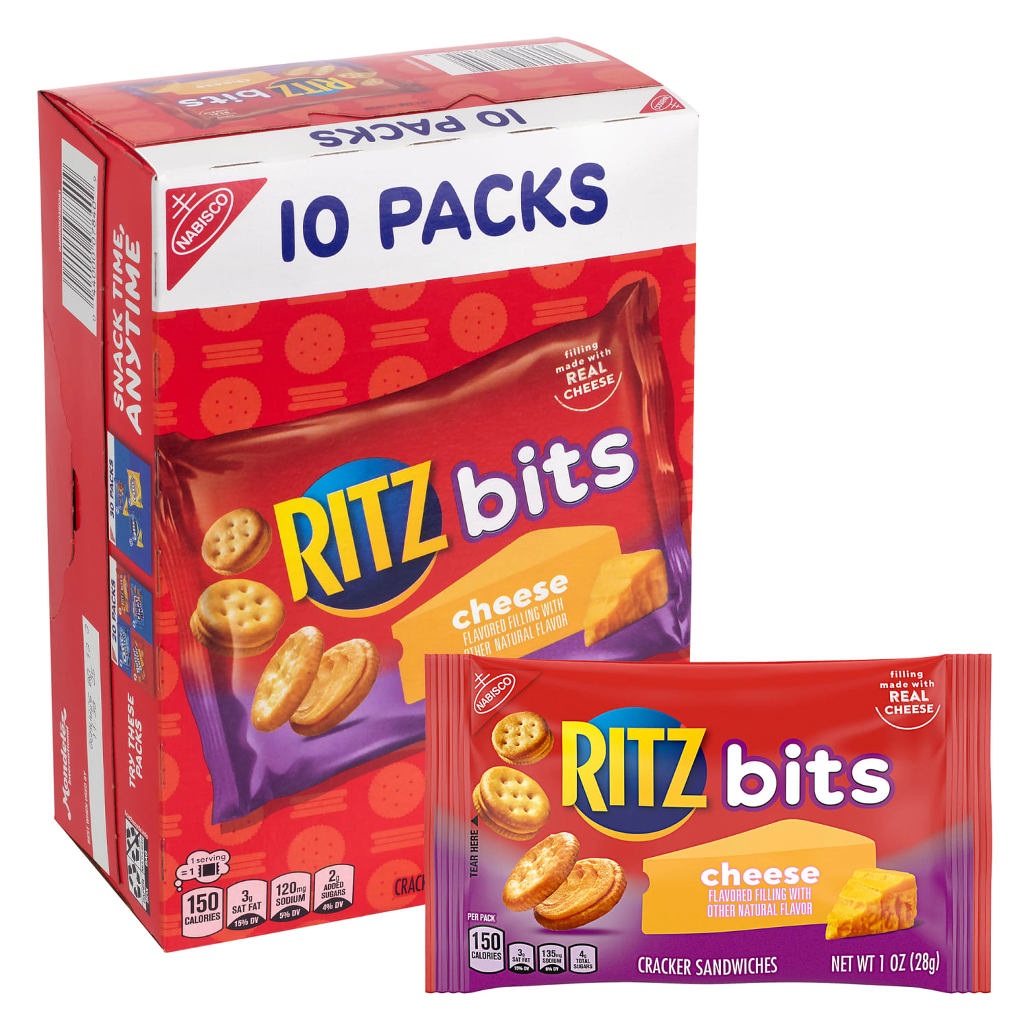 Ritz Bitz Cheese Sandwich Crackers, 1 Oz, Total Qty 20 - Image 5