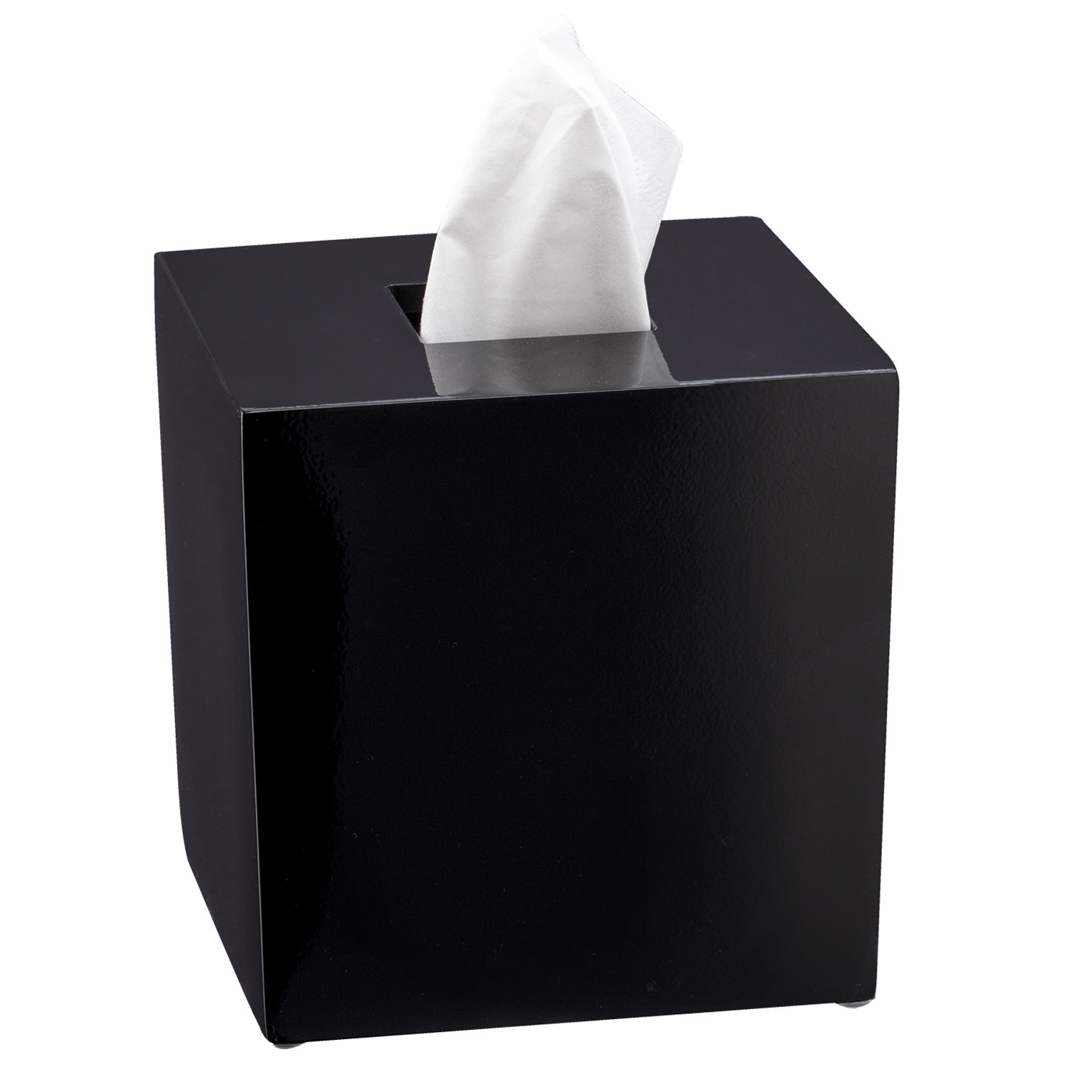 Erwyn Products Brilliance Boutique Tissue Box Covers, 5-7/8inH x 5-3/4inW x 5-3/4inL, Black, Total Qty 8 - Image 3
