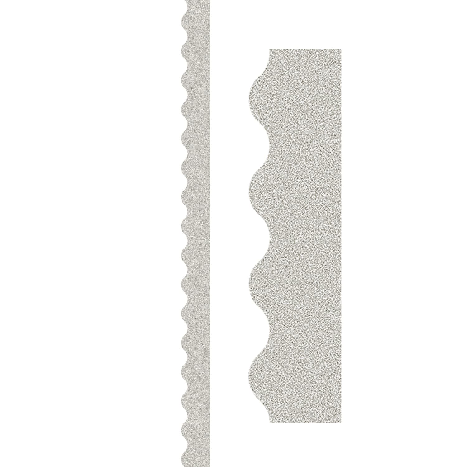 Teacher Created Resources Scalloped Border Trim Packs, 35', Silver Glitz, Set Of 3 Packs - Image 4