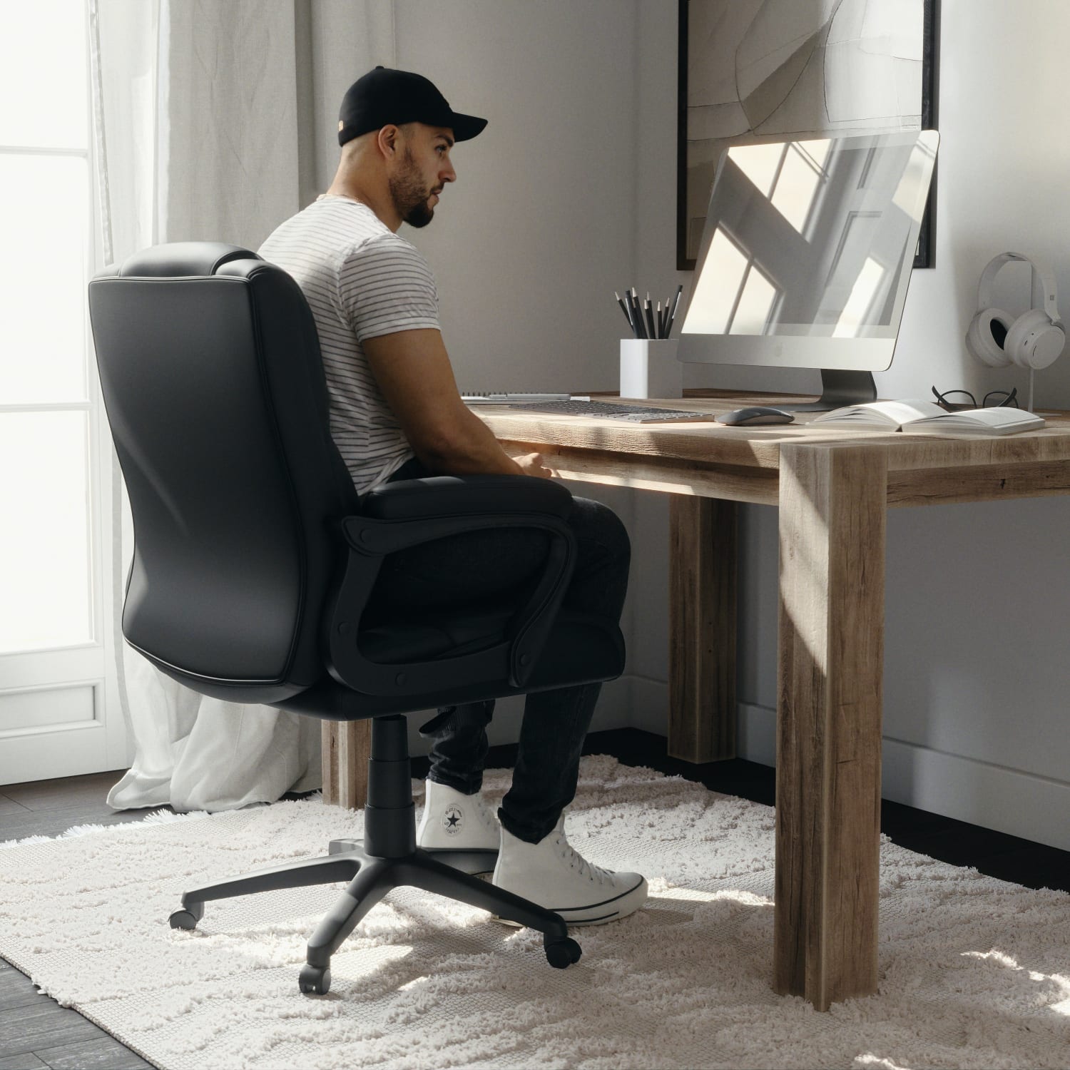 Flash Furniture Flash Fundamentals Big Tall LeatherSoft Faux Leather Office Chair Black PopularChairscom Flash Furniture Flash Fundamentals Big Tall LeatherSoft Faux Leather Office Chair Black PopularChairscom