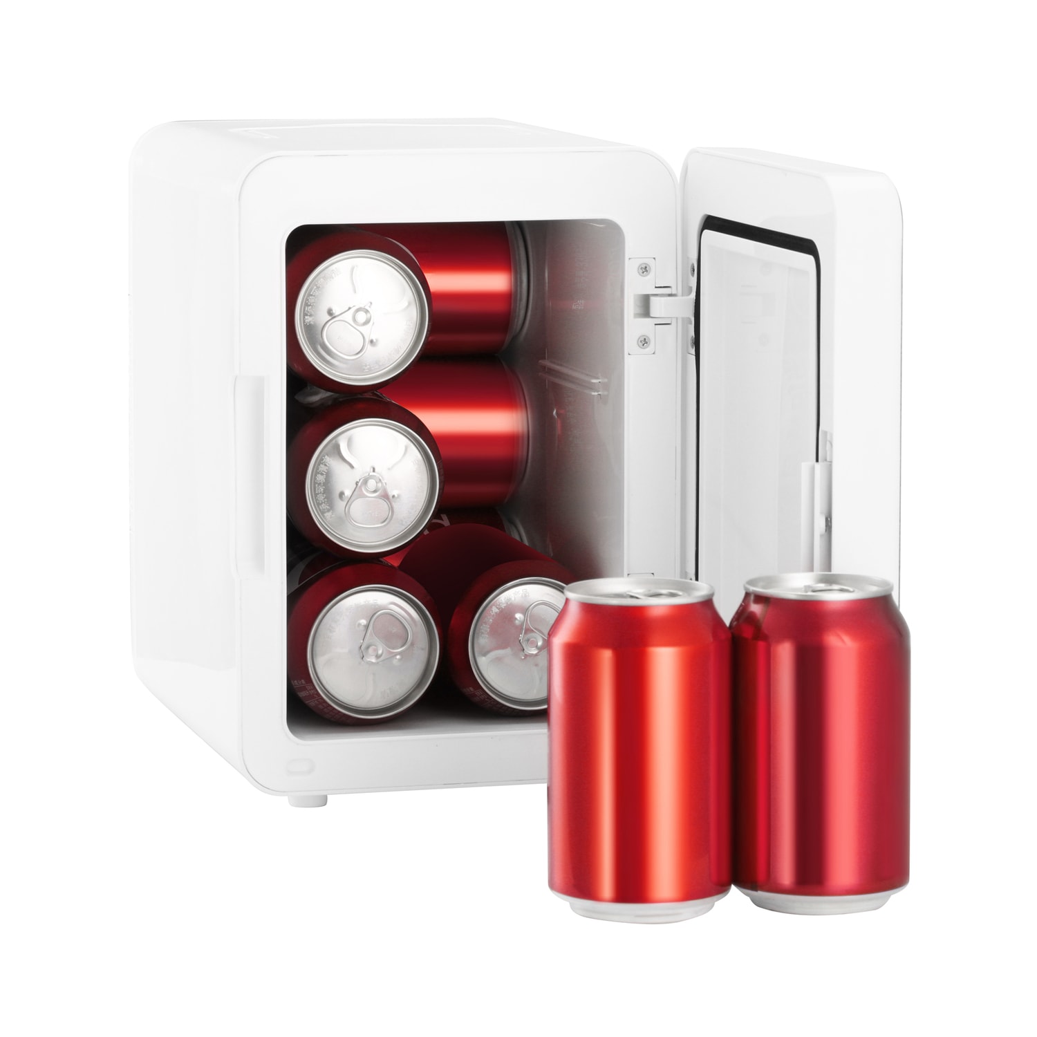 Frigidaire Gallery 9-Can Lighted Mirror Beauty Fridge, White - Image 6