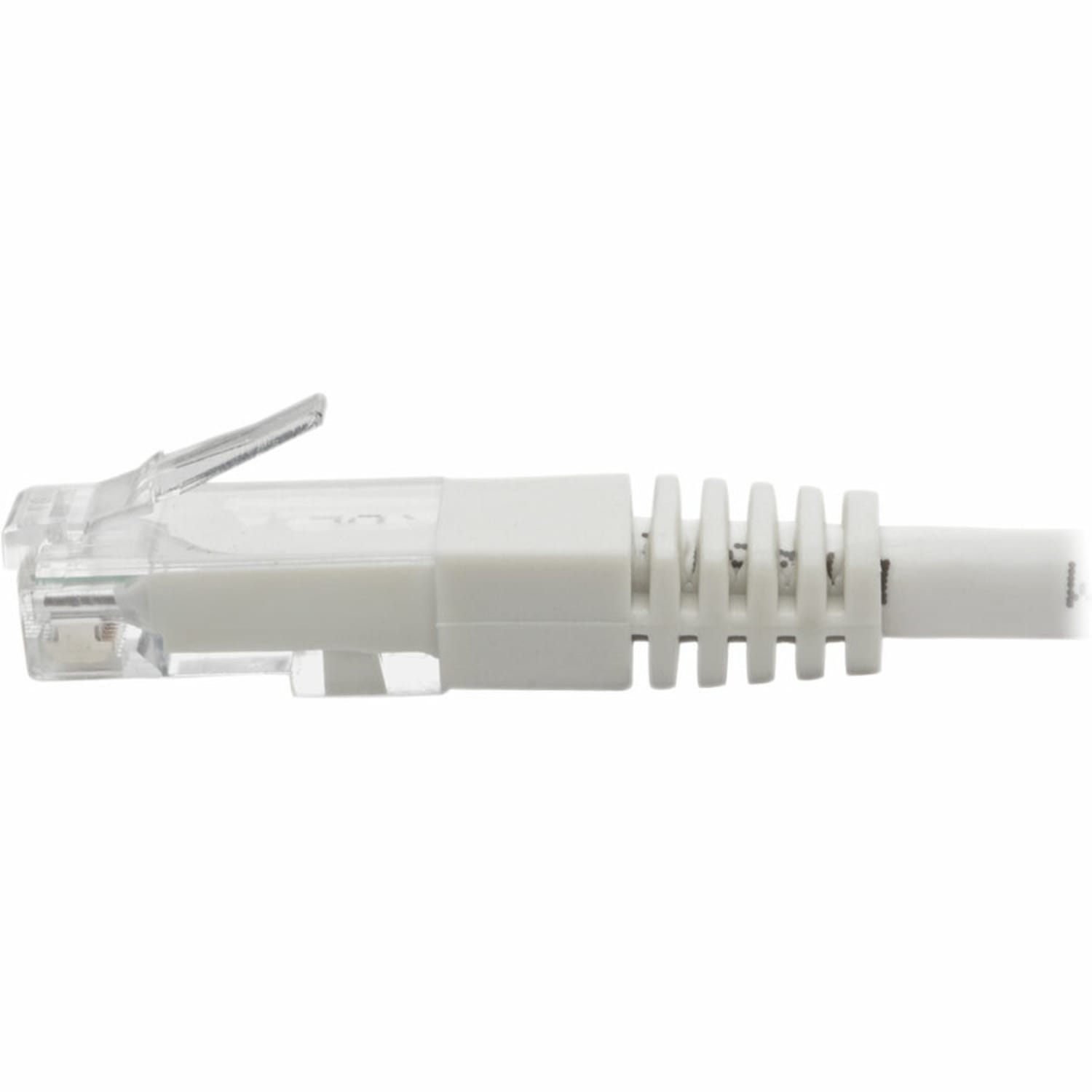 Tripp Lite Cat6 Cat5e Gigabit Molded Patch Cable RJ45 M/M White 550Mh 100ft 100ft -1x RJ-45 Male Network - N200100WH - Image 5