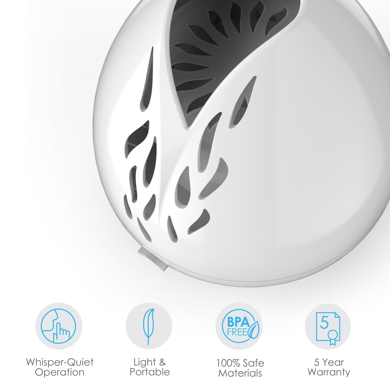 Pure Enrichment PureSpa Breeze USB Essential Oil Diffuser, 5in x 5-1/2in - Image 3