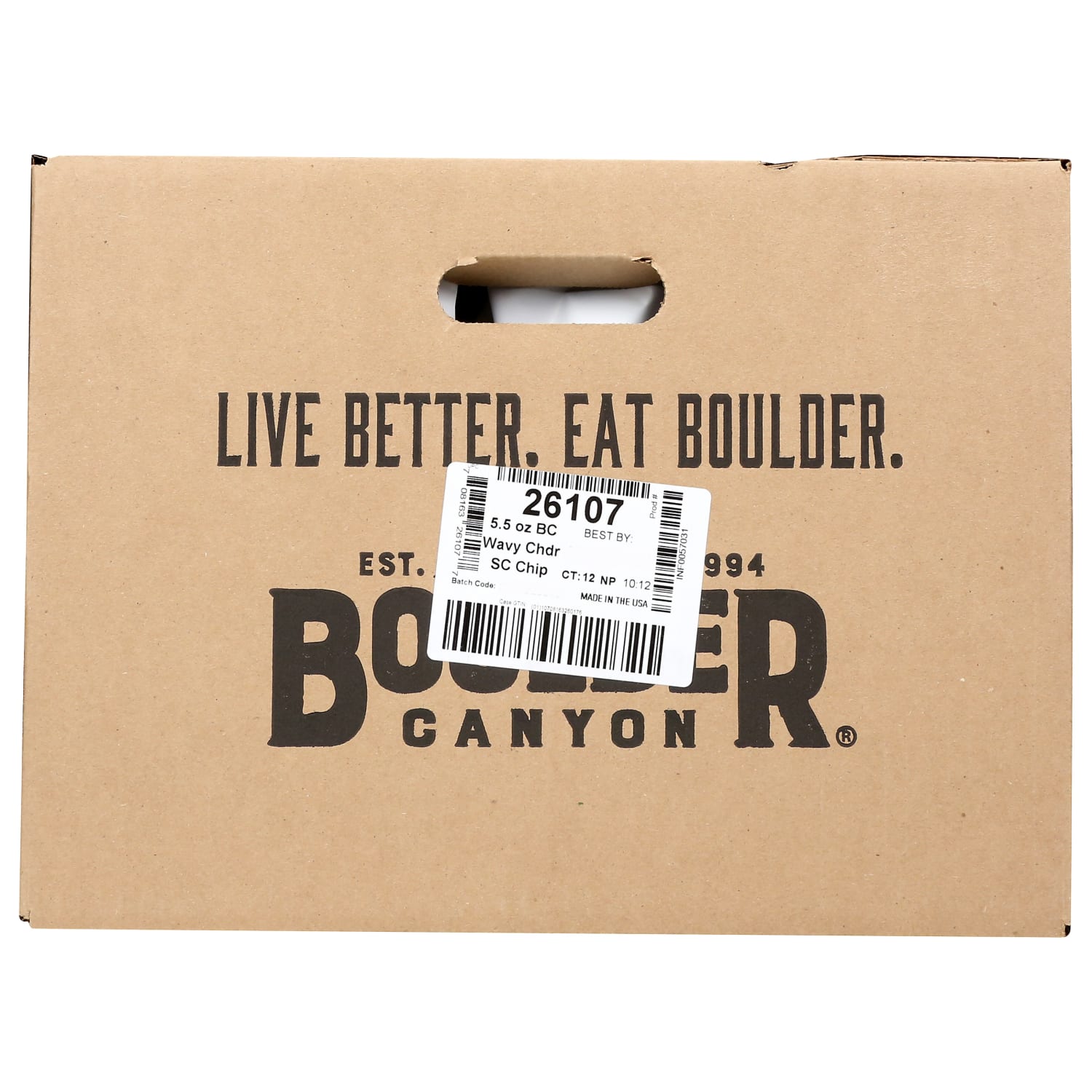 Boulder Canyon Wavy Potato Chips, Cheddar Sour Cream, 5.5 Oz, Total Qty 12 - Image 5