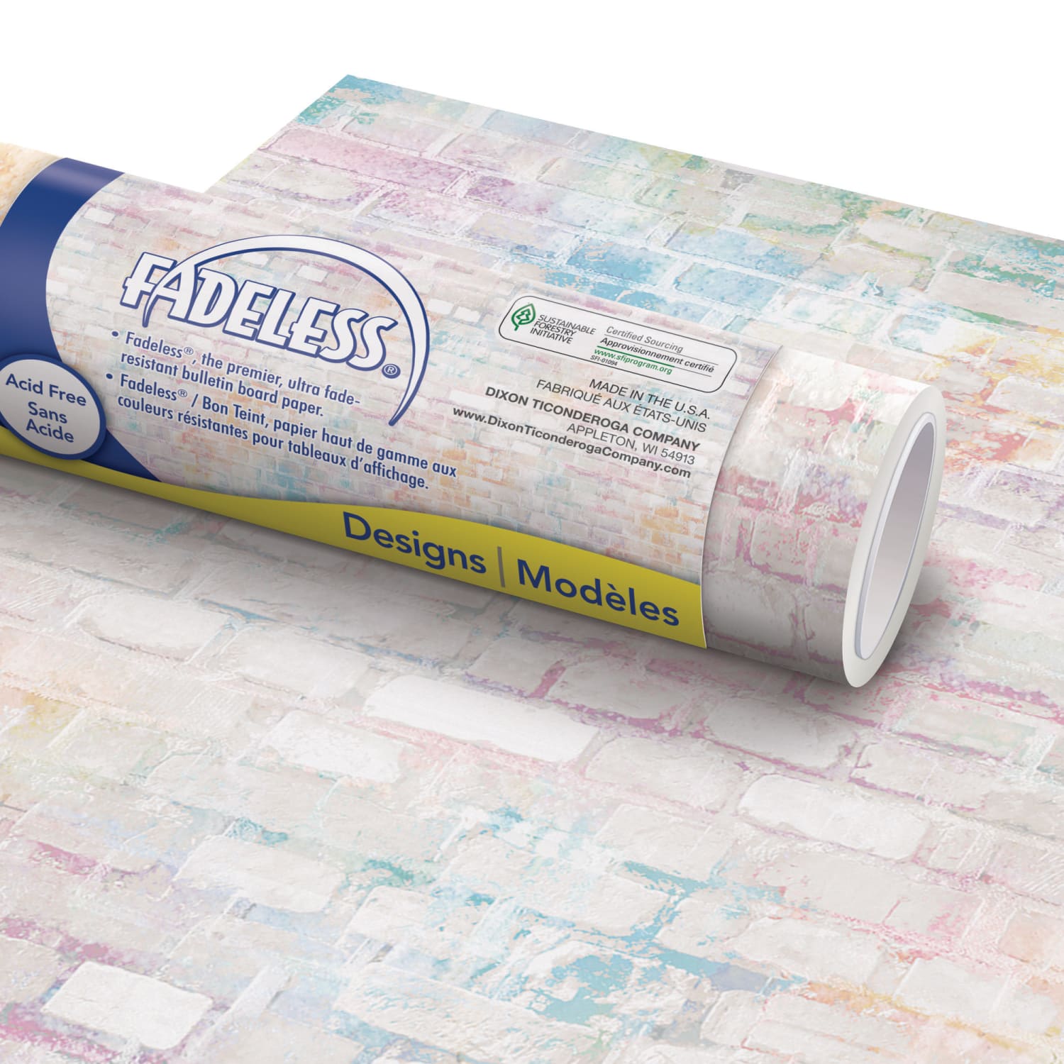 Fadeless Schoolgirl Style Bulletin Board Paper, 48in x 12ft, Graffiti Wall, Pack Of 4 Rolls - Image 3