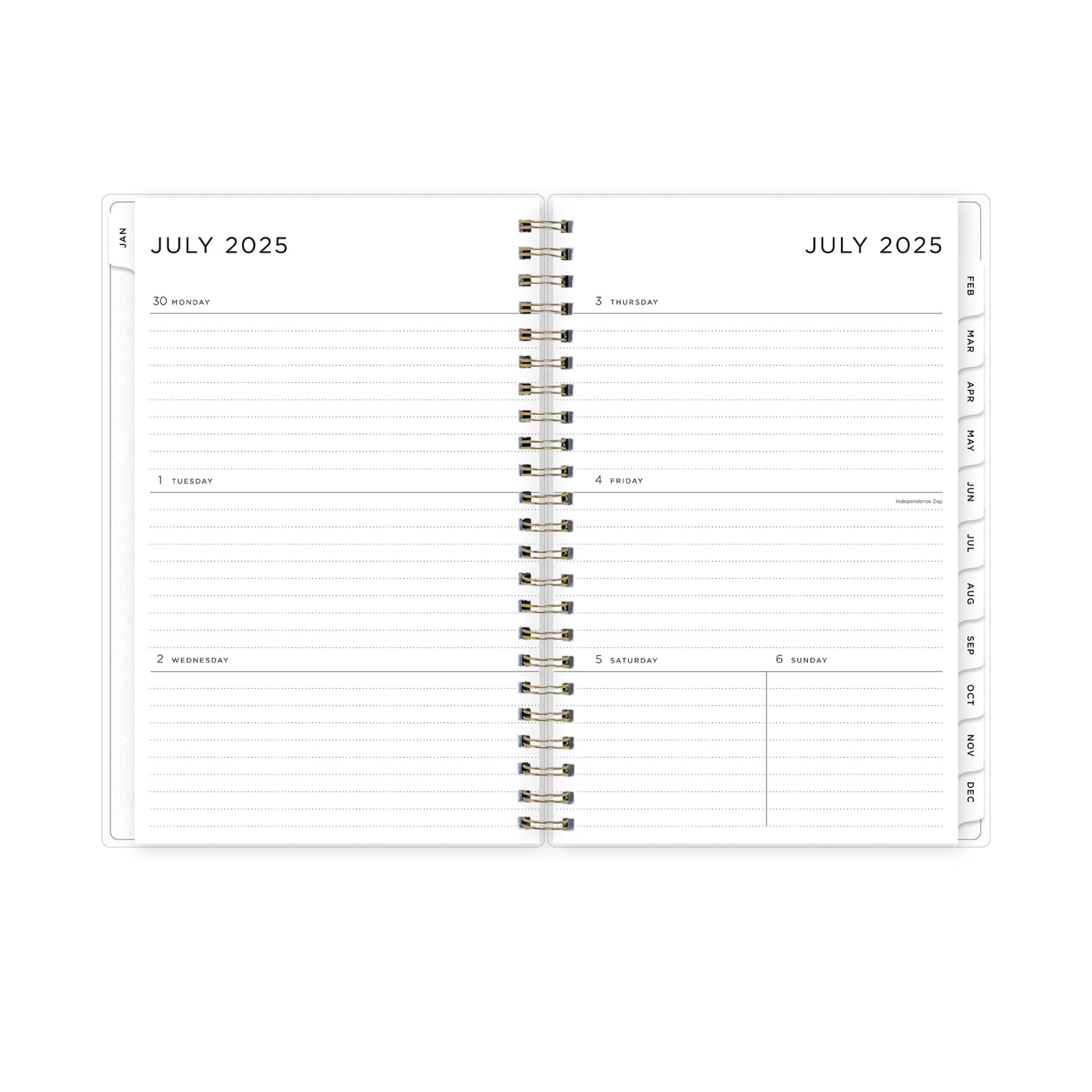 2025-2026 Blue Sky Weekly/Monthly Academic Planner, 5in x 8in, Multicolor Smoke Frosted, July 2025 To June 2026, 133682 - Image 3