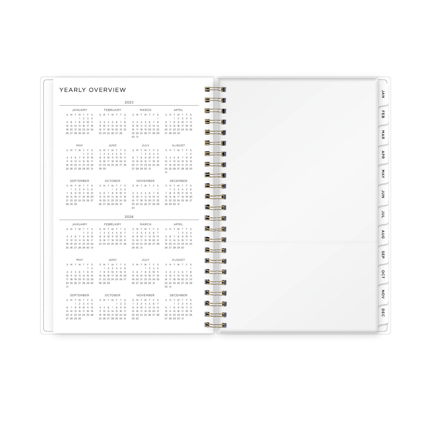 2025-2026 Blue Sky Weekly/Monthly Academic Planner, 5in x 8in, Multicolor Smoke Frosted, July 2025 To June 2026, 133682 - Image 5