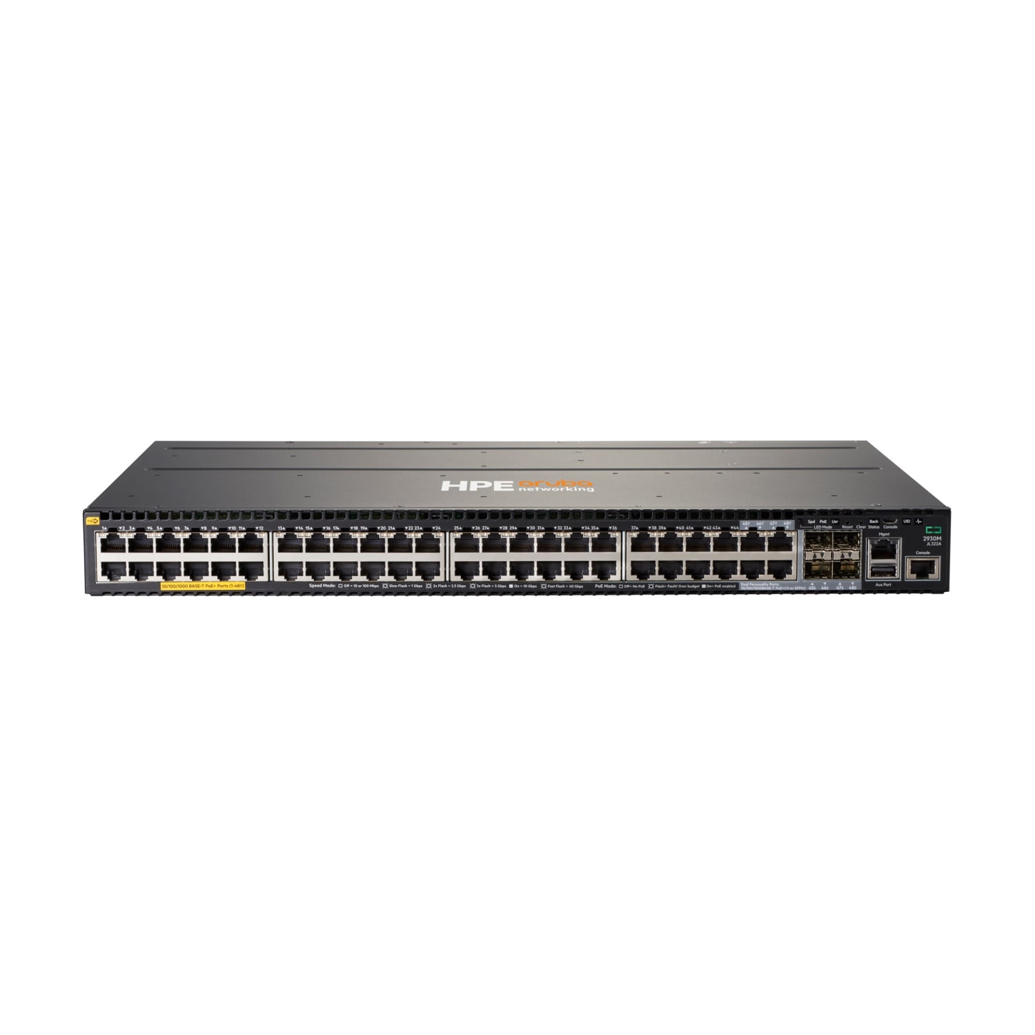 HPE 2930M 48G POE+ 1-Slot Switch - 48 Ports - 3 Layer Supported - Modular - Twisted Pair