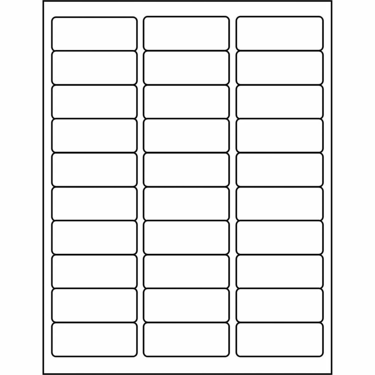 Business Source Premium-Quality Address Labels, 21051CT, Rectangle, 1in x 2-5/8in, Bright White, 250 Sheets Per Pack, Carton Of 2 Packs - Image 3