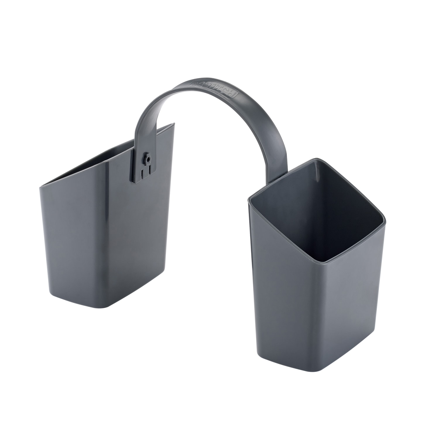 Bostitch Antimicrobial Classroom Pencil Caddy With Handle, 4-3/4inH x 7inW x 2-1/2inD, Gray